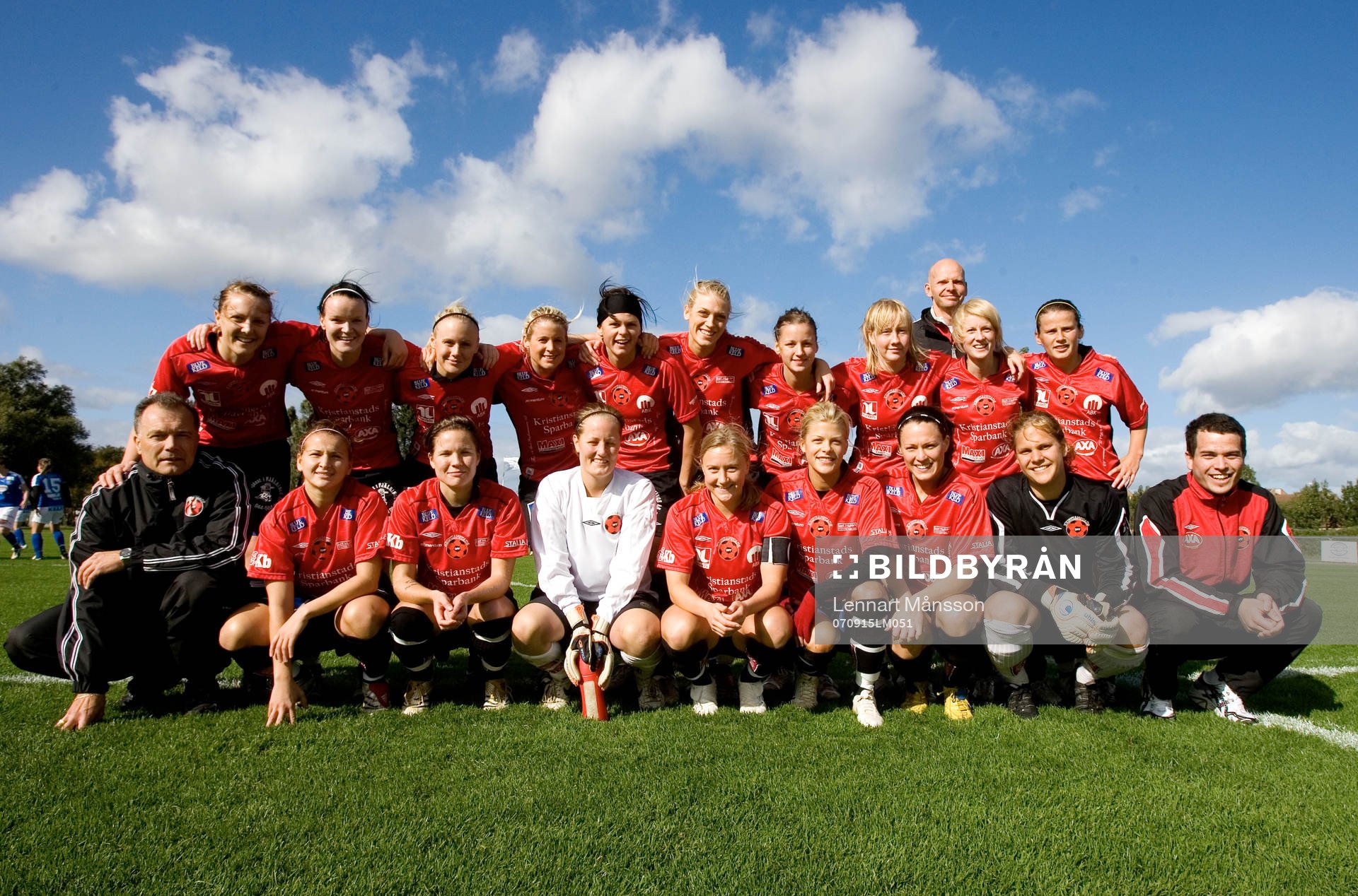 Bakre raden fr.v.: Ulrika Severin, Maria Nilsson, Elin