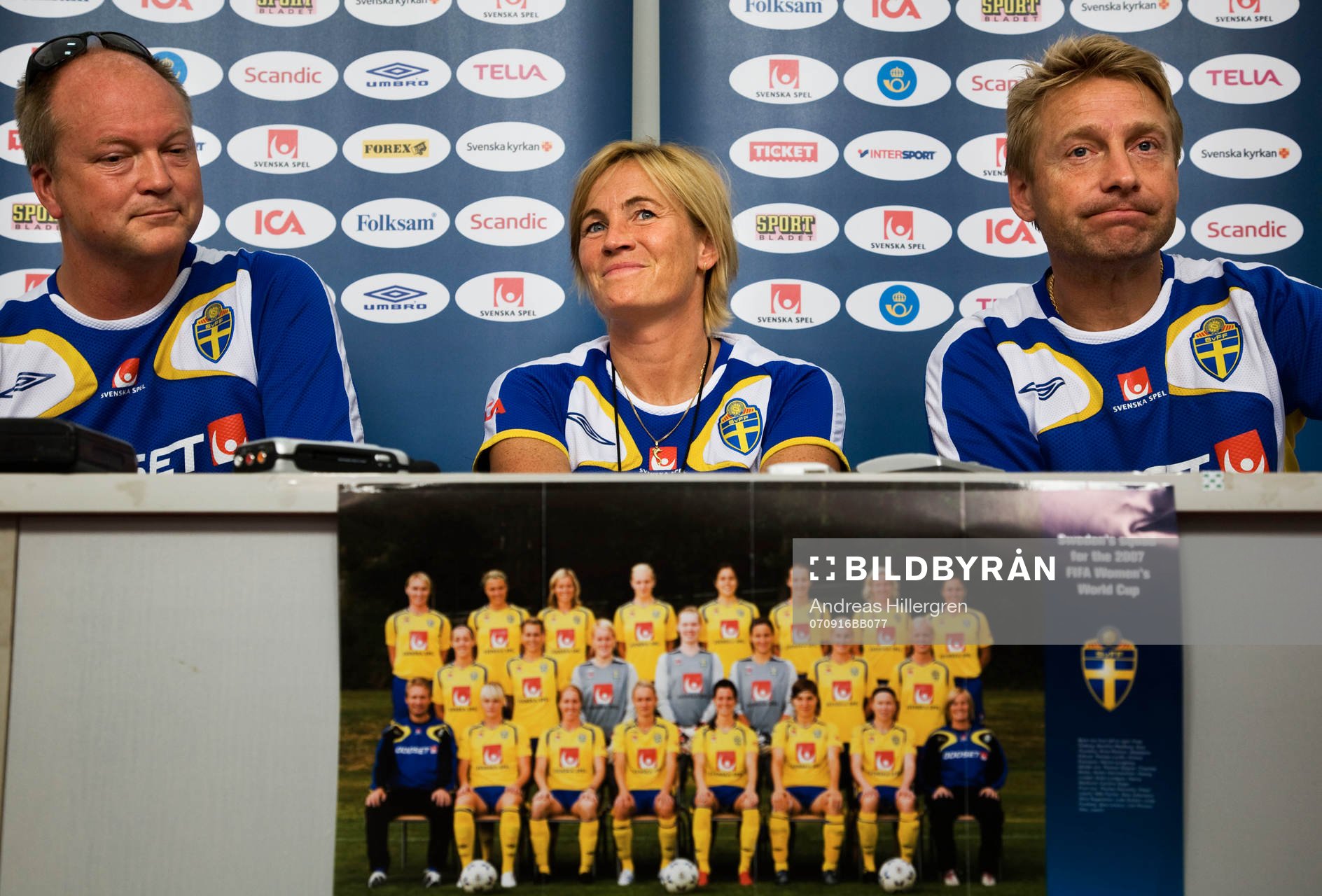 Thomas Dennerby, förbundskapten, Lilie Persson, ass.