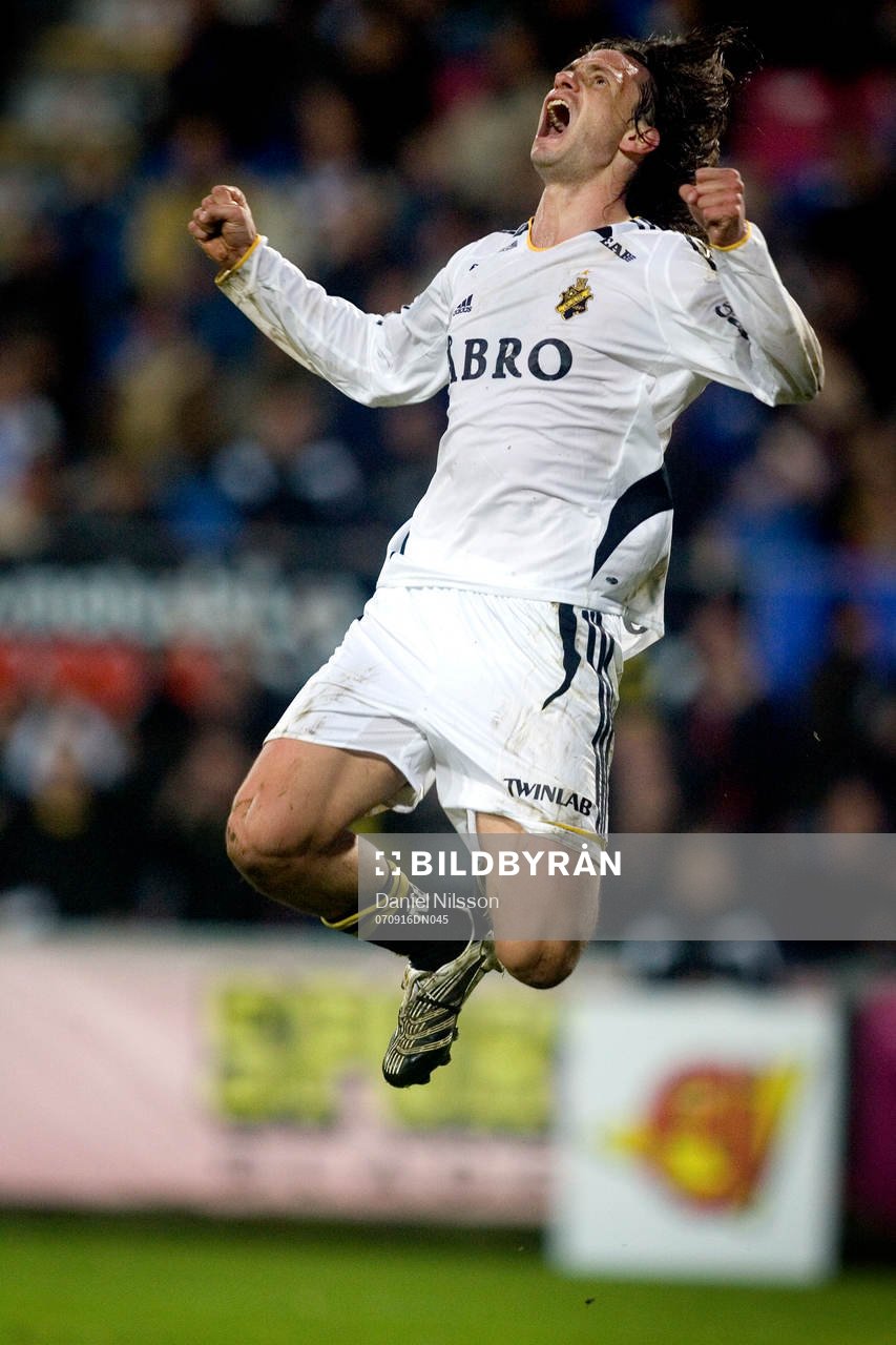 Ivan Obolo, AIK nickade in kvitteringen till 2-2, Jubel!