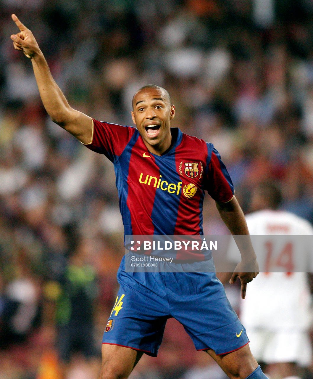  Thierry Henry, Barcelona, jubel.