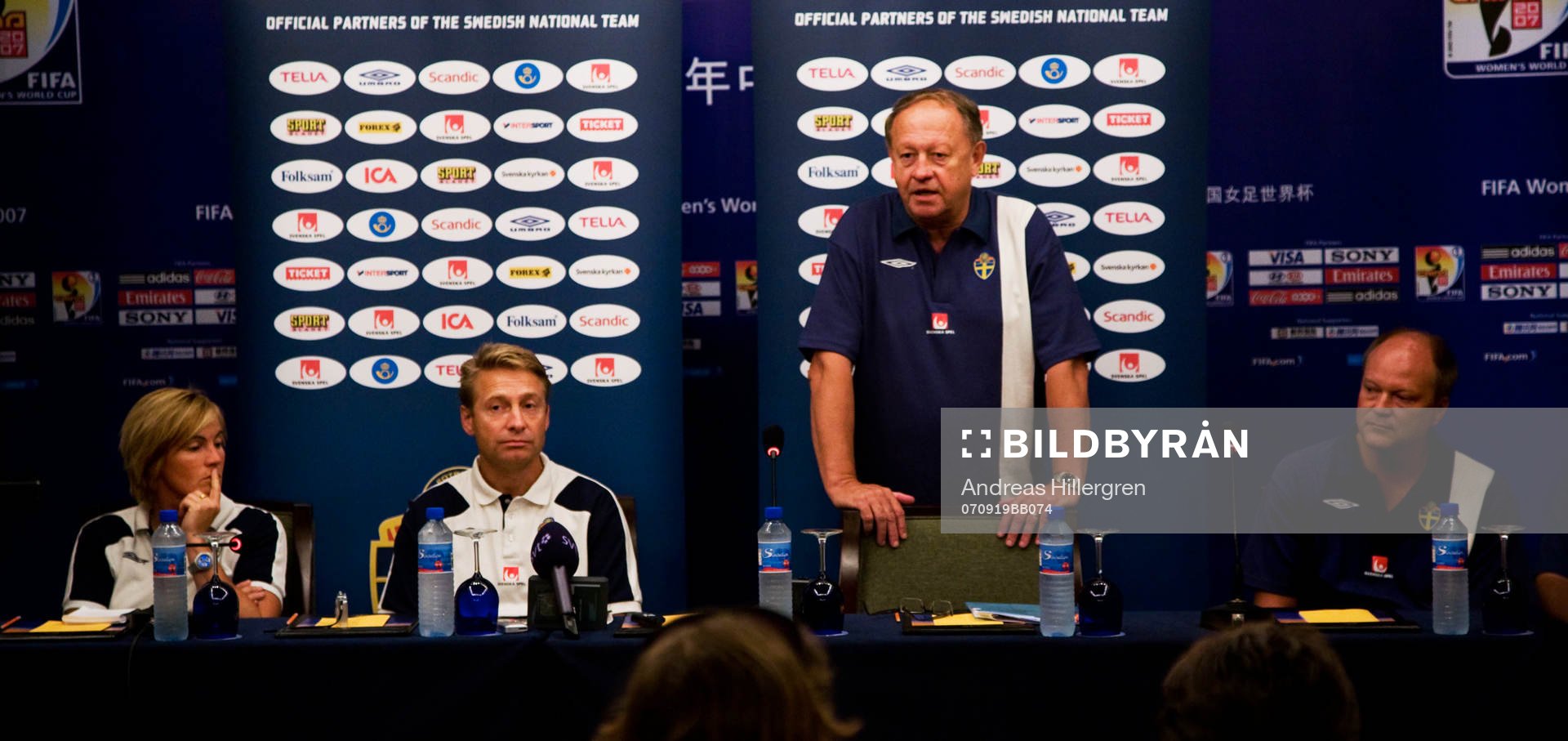 Fotboll, Dam, VM, presskonferens, Sverige åkte ur