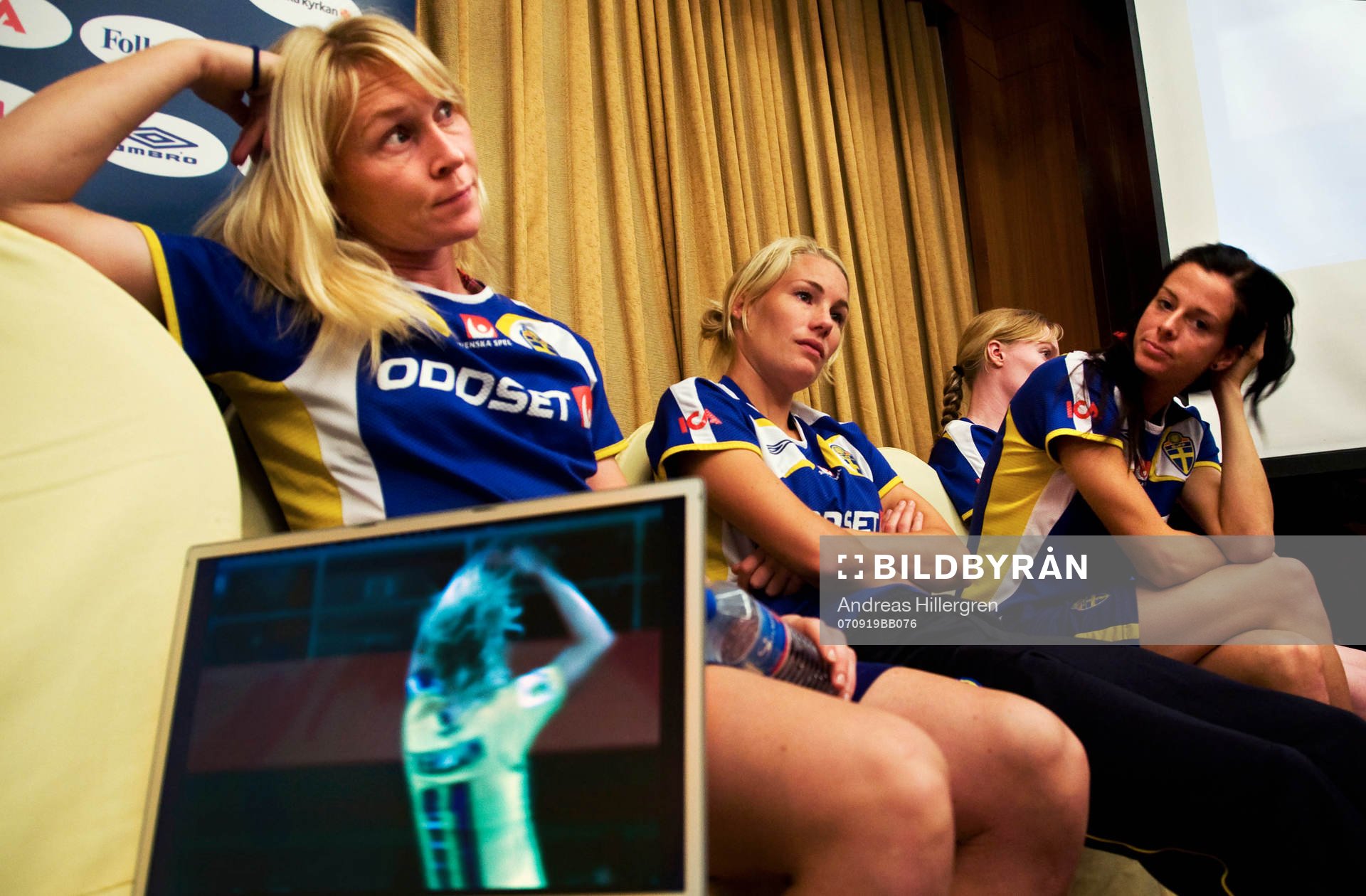 Fotboll, Dam, VM, presskonferens, Sverige åkte ur