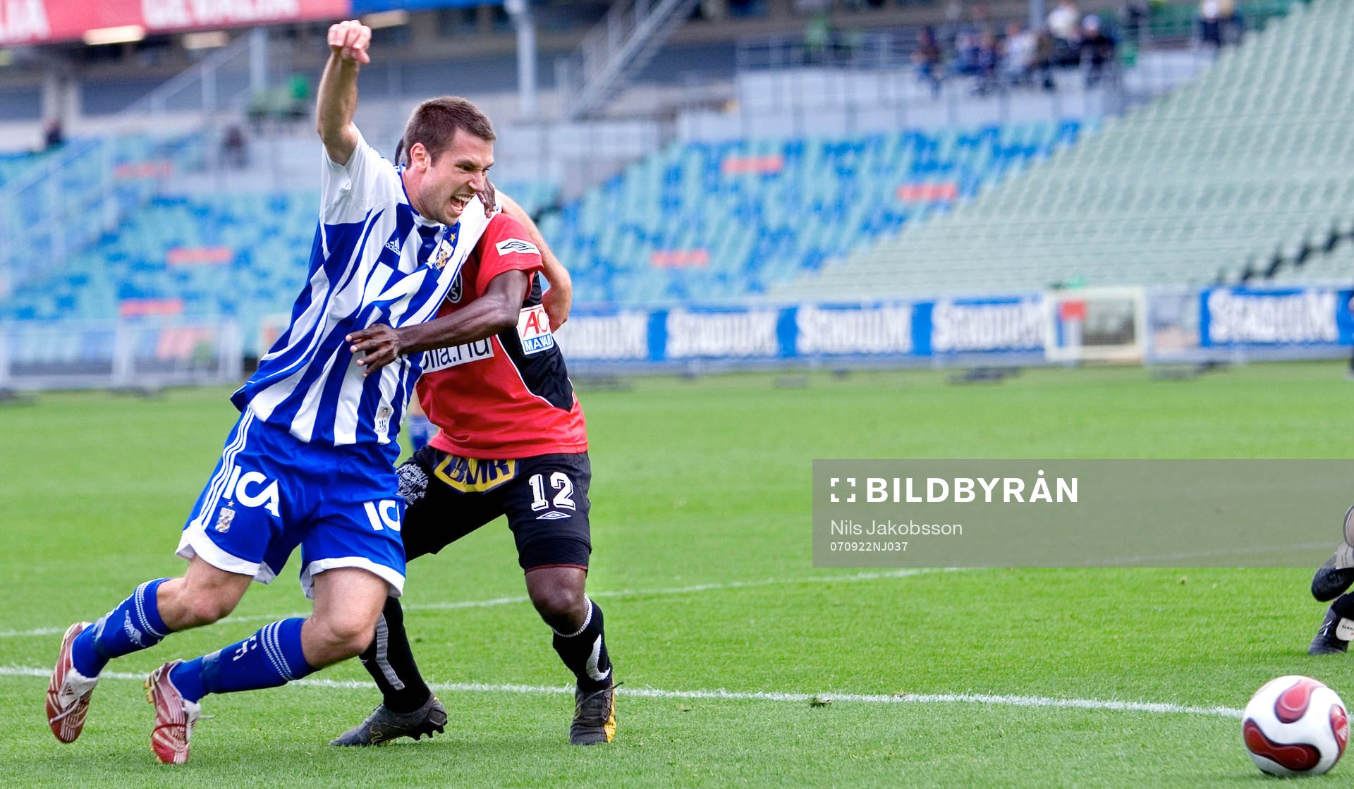 Stefan Selakovic, Göteborg, sliter sig loss, skri, skrik,