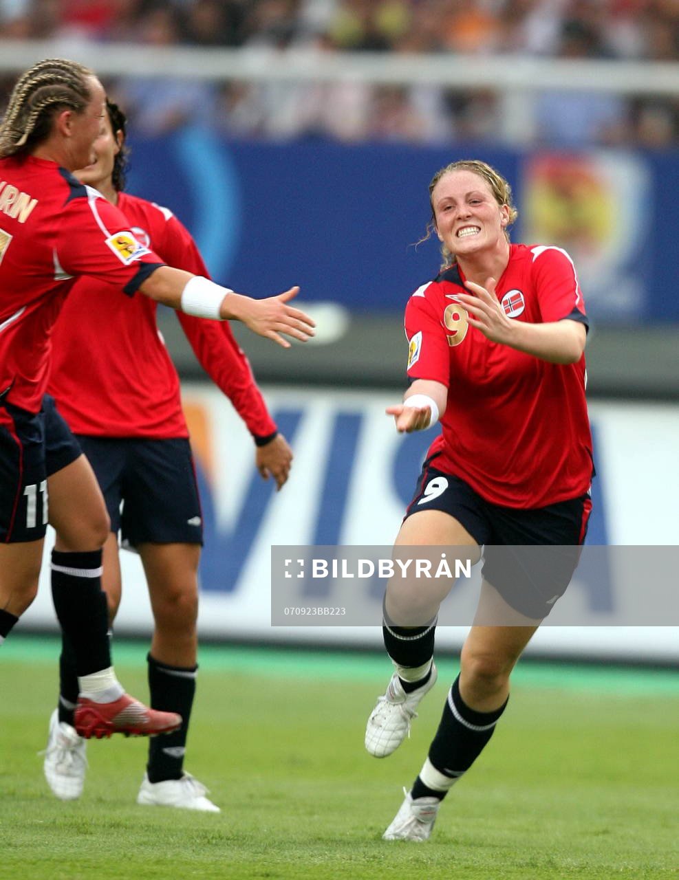  Isabell Herlovsen, Norge. Glädje. Jubel.