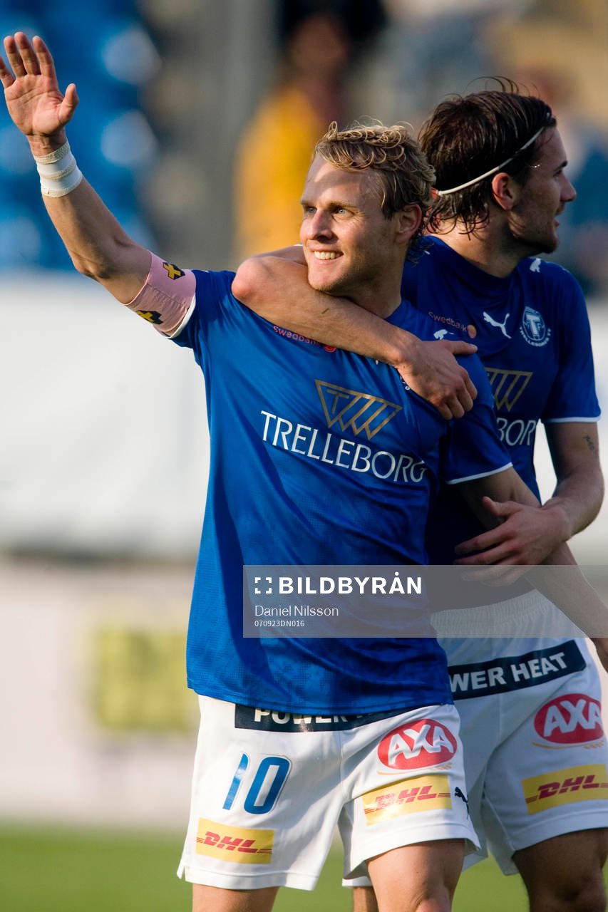 Erik Sundin, Trelleborg gjorde 1-1, Jubel!