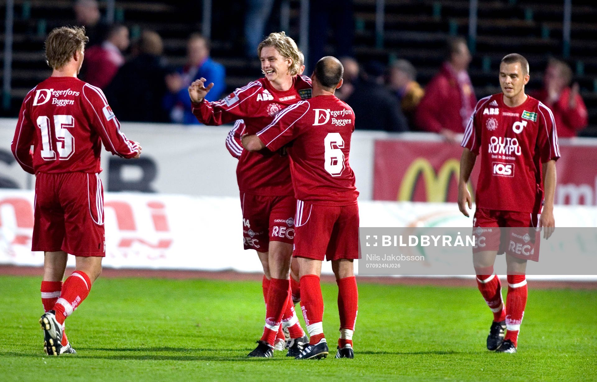 Andreas Drugge, Henrik Berger, Degerfors, jubel