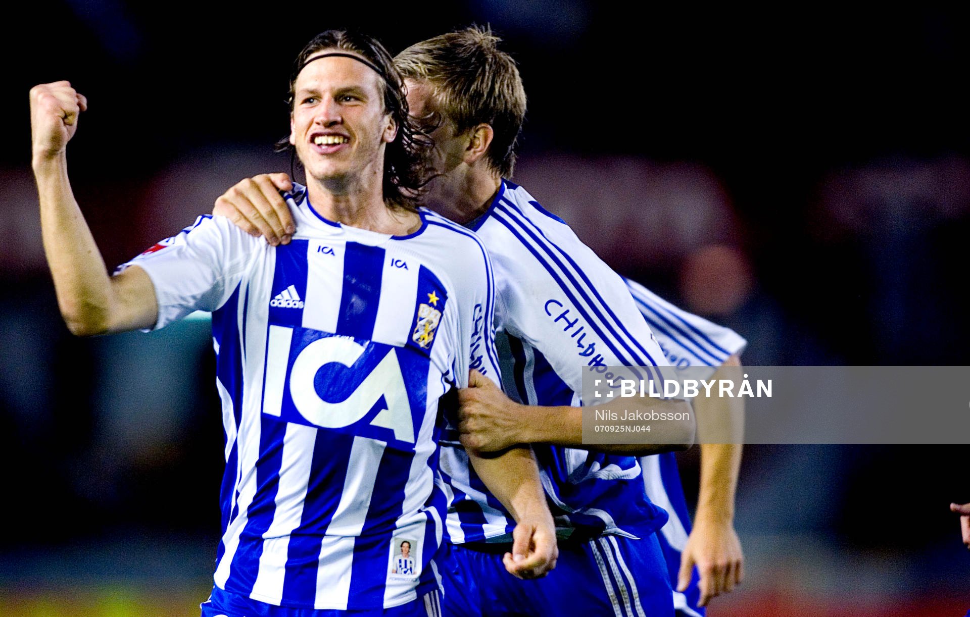 Gustav Svensson, Göteborg, gjorde mål och jublade men det