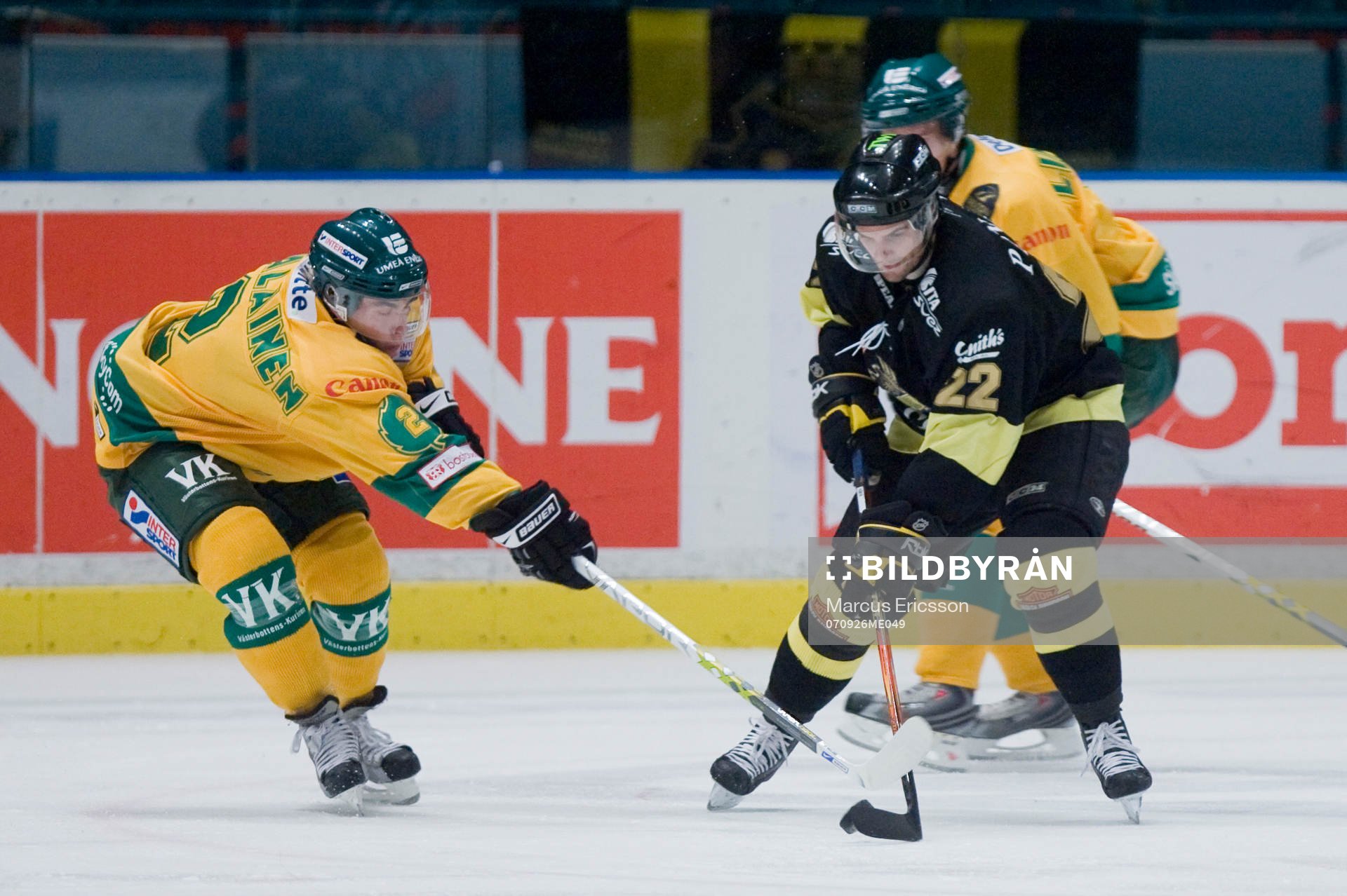 Patrik Nevalainen, Björklöven, och Mattias Beck, AIK