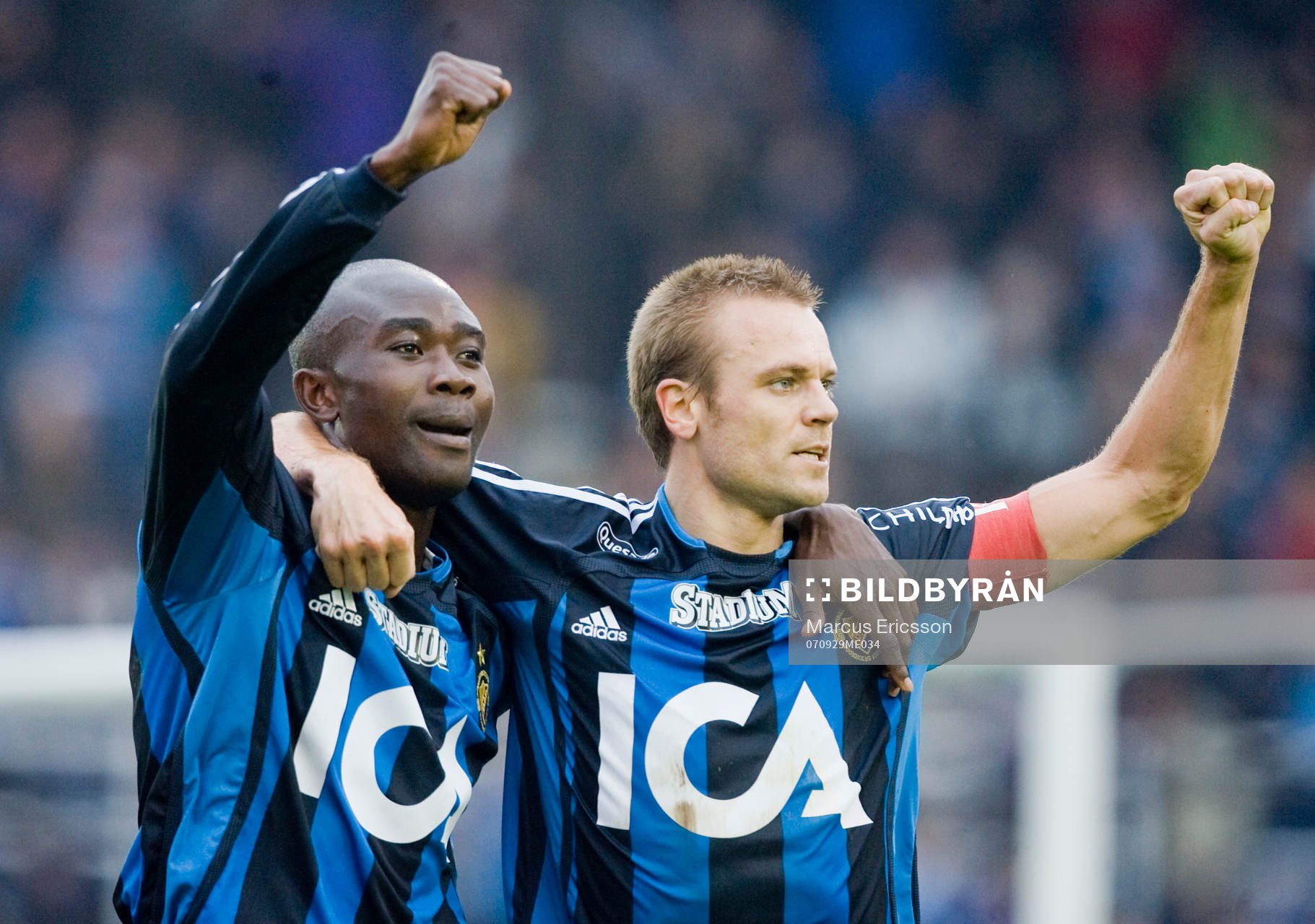 Jones Kusi Asare och Mattias Jonson, Djurgården,  jubel
