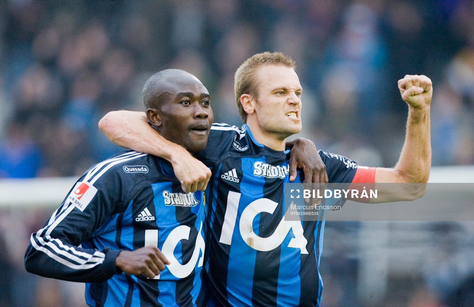 Jones Kusi Asare och Mattias Jonson, Djurgården, jubel