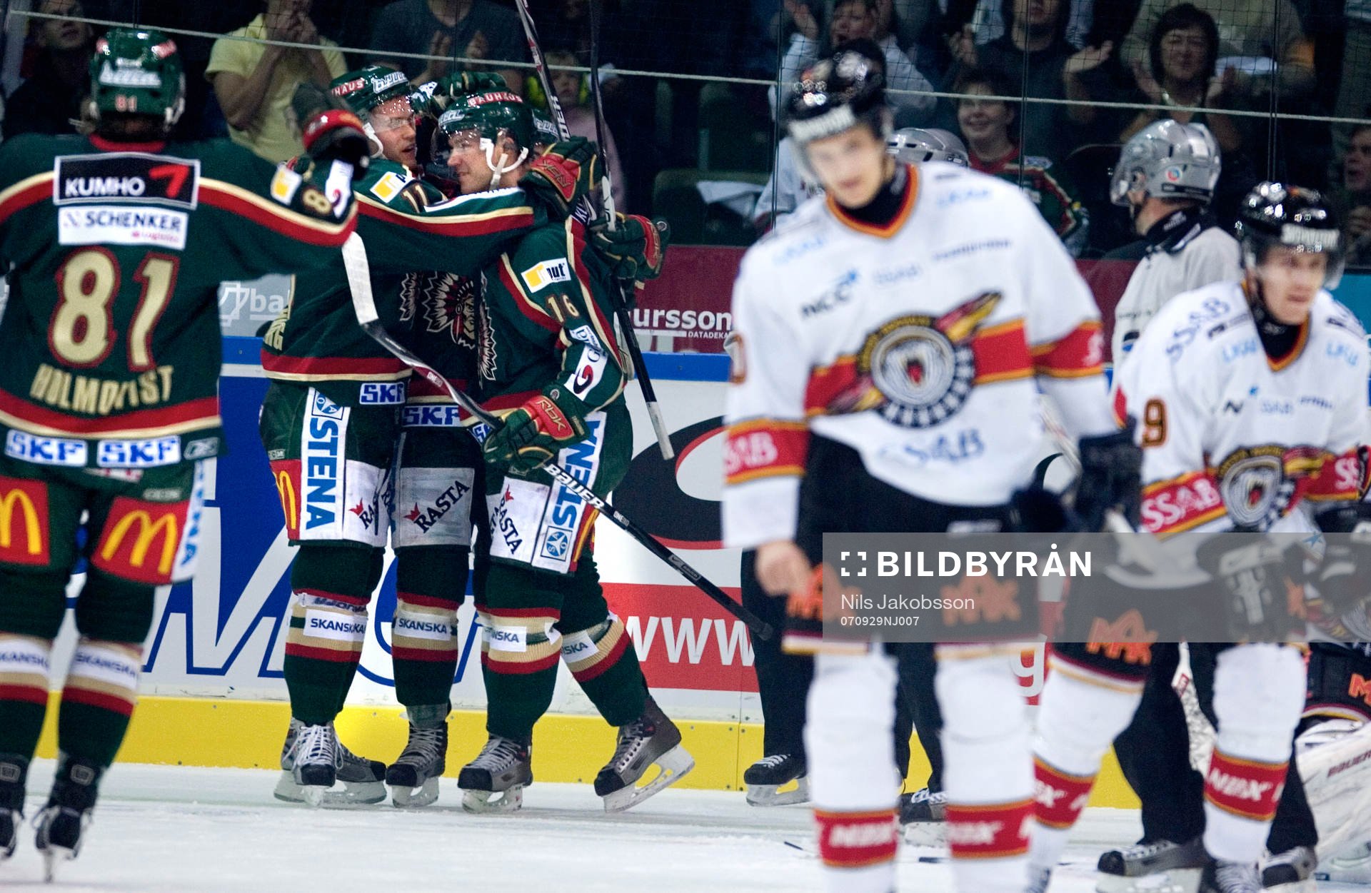Frölunda, jubel, Luleå, Depp