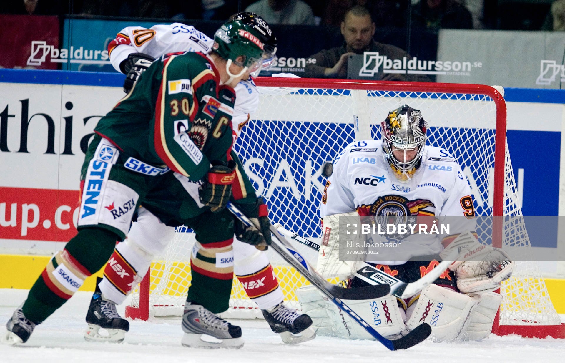 Jonas Johnson, Frölunda, Gusten Törnqvist, målvakt,