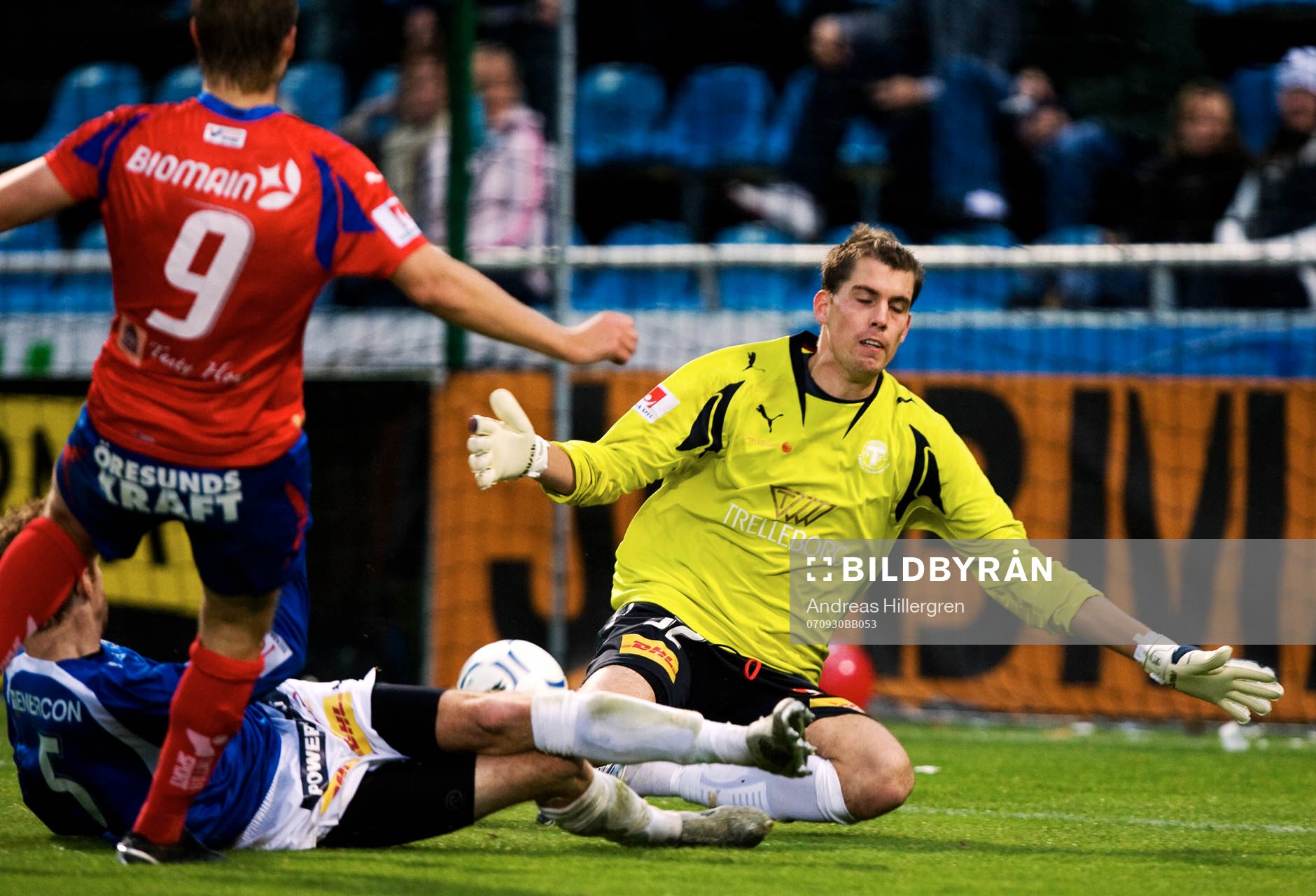 Andreas Dahl, Helsingborg gör 1-0 på Marcus Sahlman,