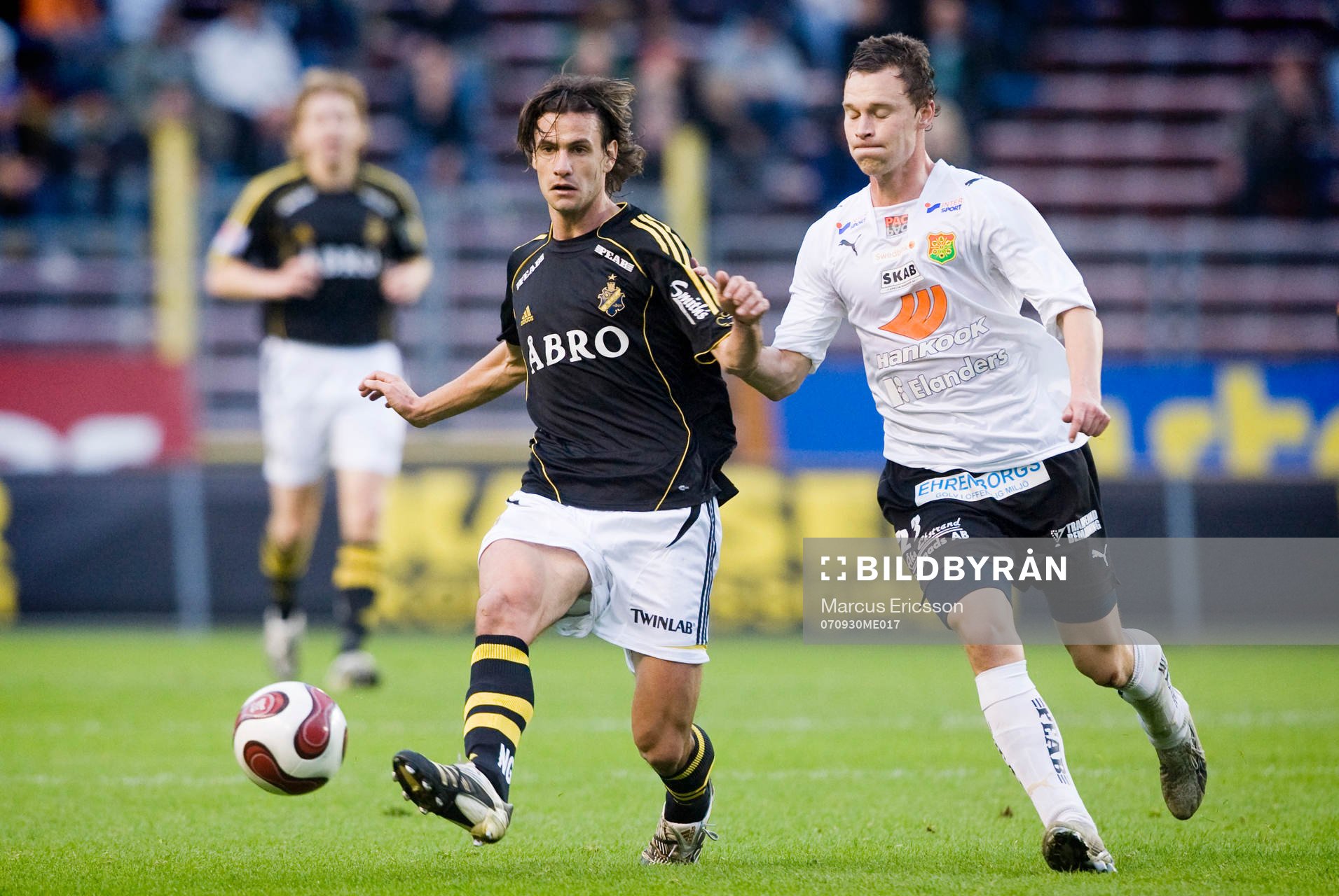 Ivan Obolo, AIK, och Eyjólfur Hédinsson, GAIS
