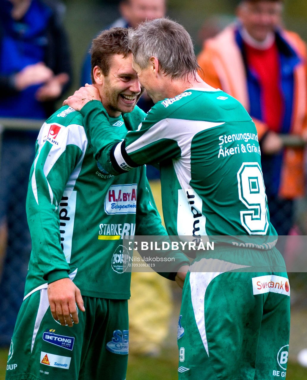 Andreas Kristoffersson, Jörgen Wålemark, Ljungskile, jubel