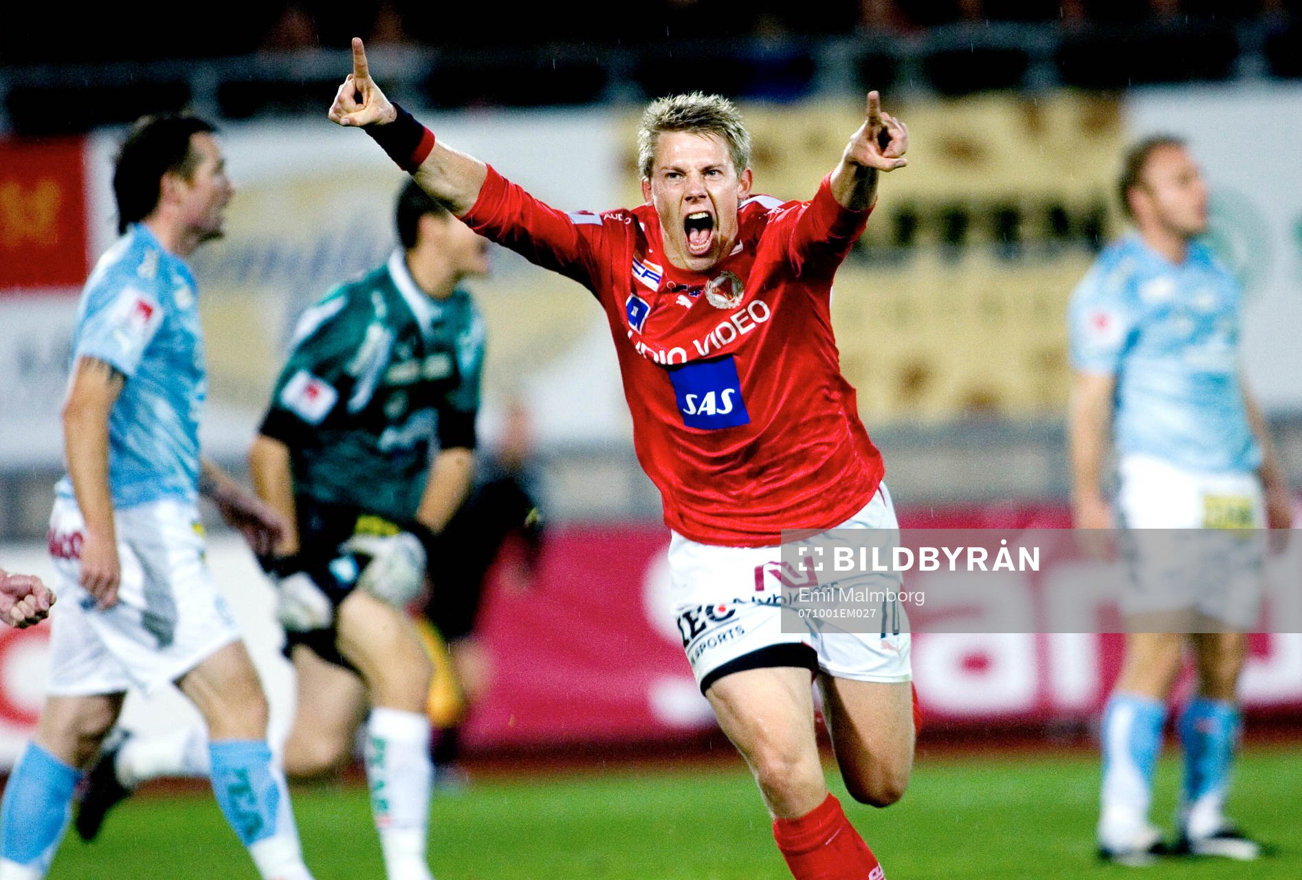 Patrik Ingelsten, Kalmar gör 2-0. Jubel