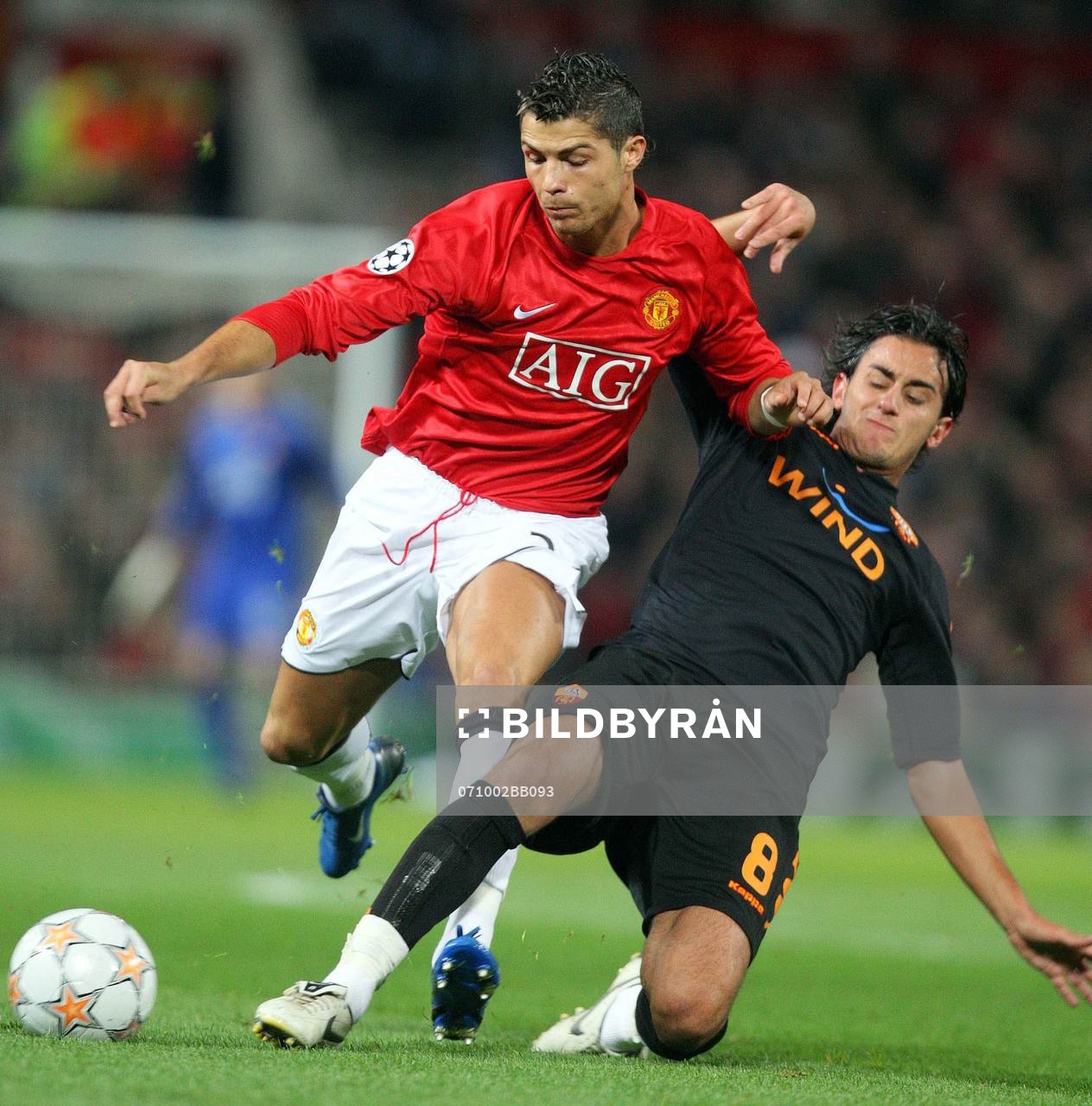 Cristiano Ronaldo, Manchester och Alberto Aquilani, Roma