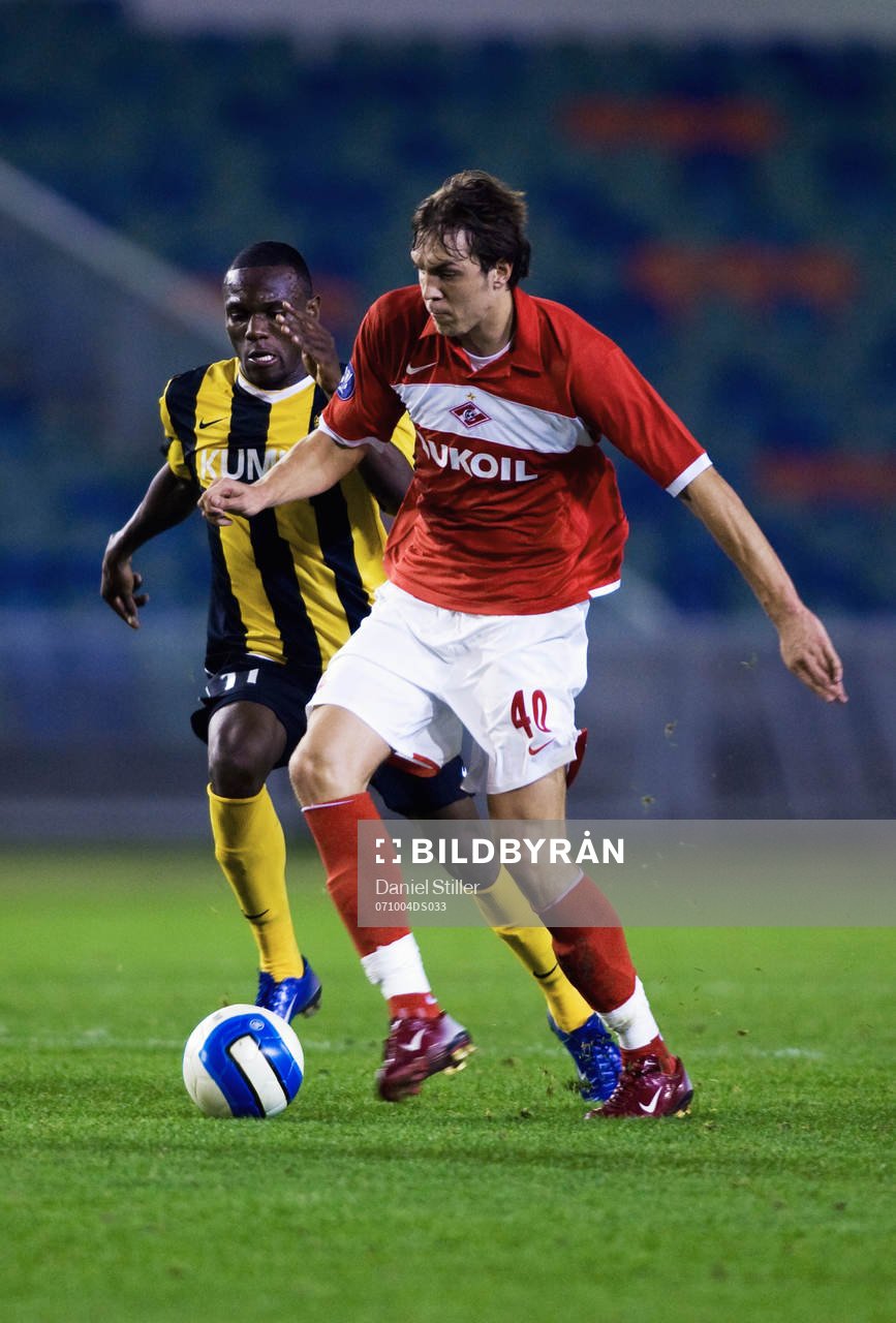 Robert Mambo Mumba, Häcken och Artem Dzyuba, Spartak Moskva