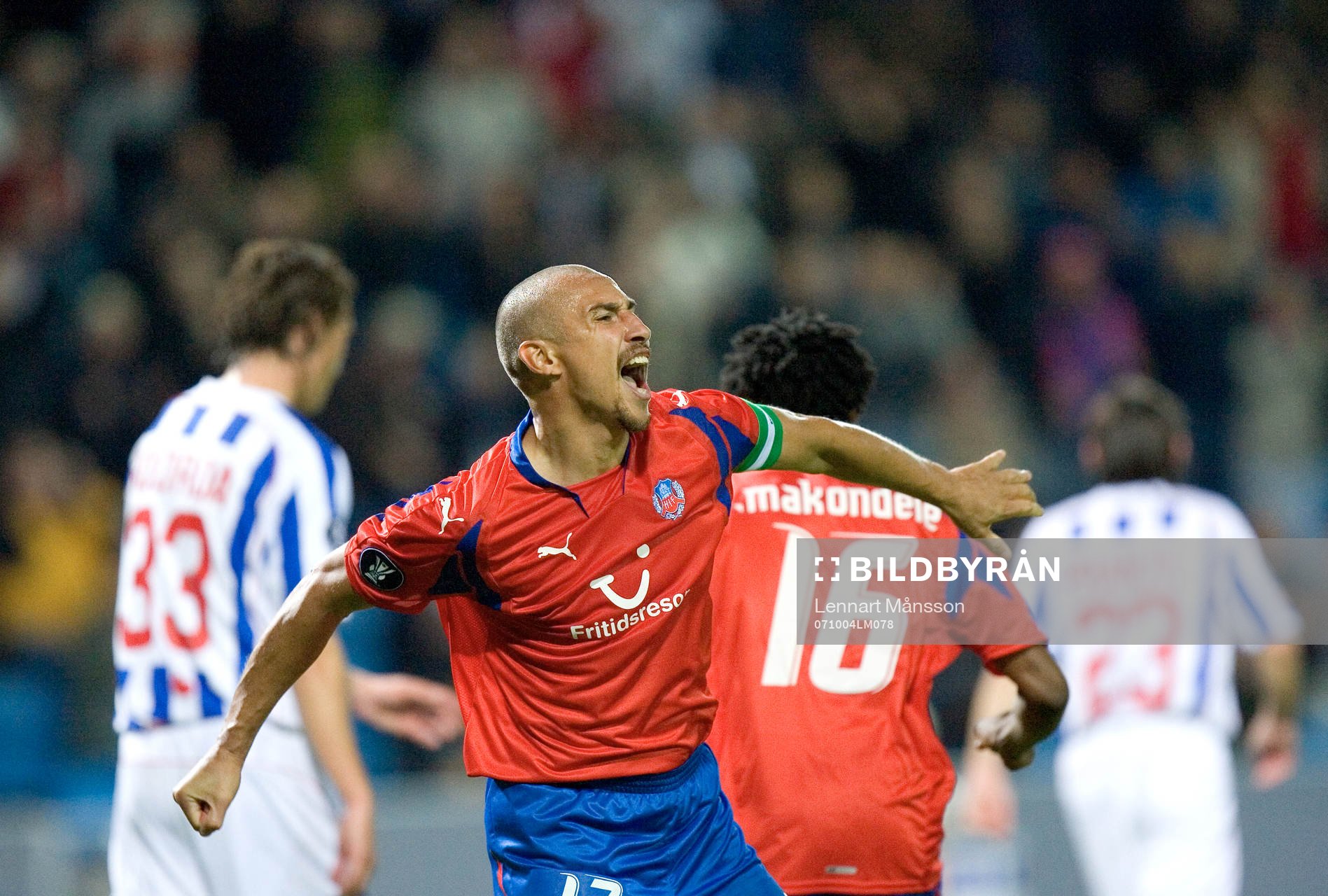 Måljubel, Henrik Larsson. Jubel
