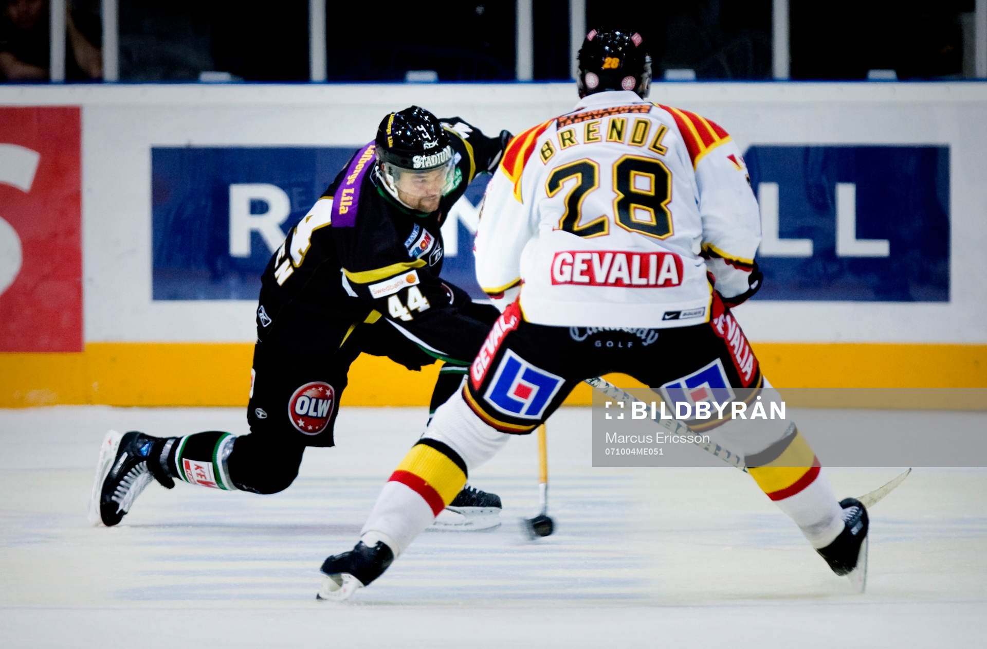 David Cullen, Färjestad, och Pavel Brendl, Brynäs