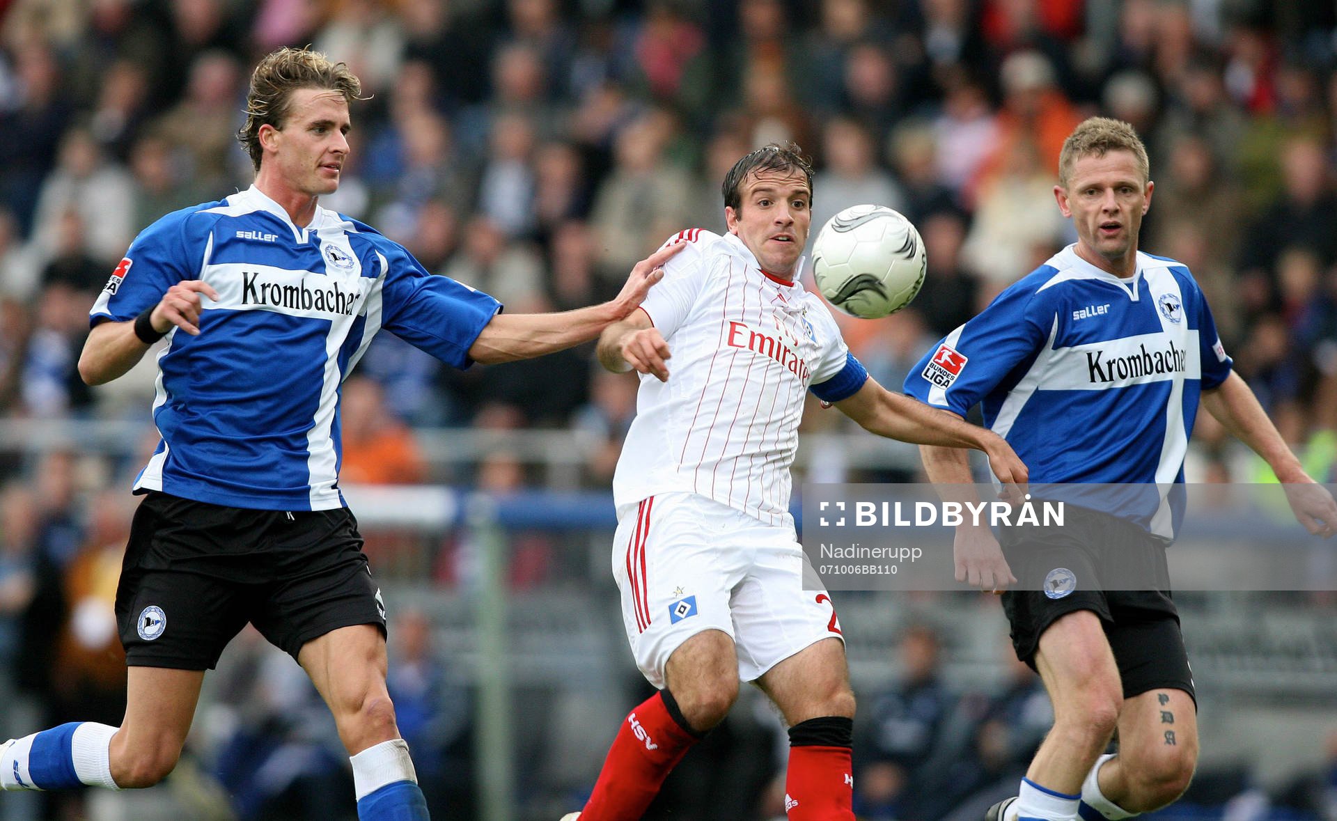  Matthias Langkamp, Rafael van der Vaart och Radim Kucera.