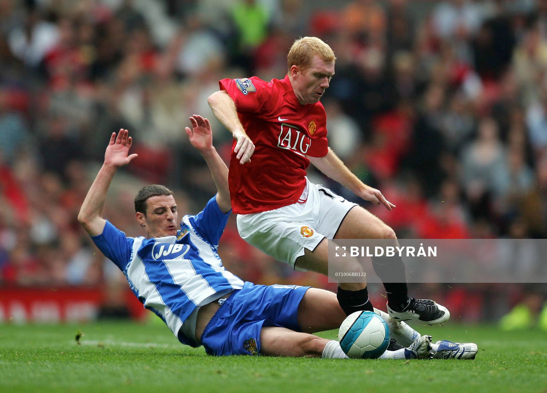 Fotboll, engelsk, Premier League, Manchester United - Wigan