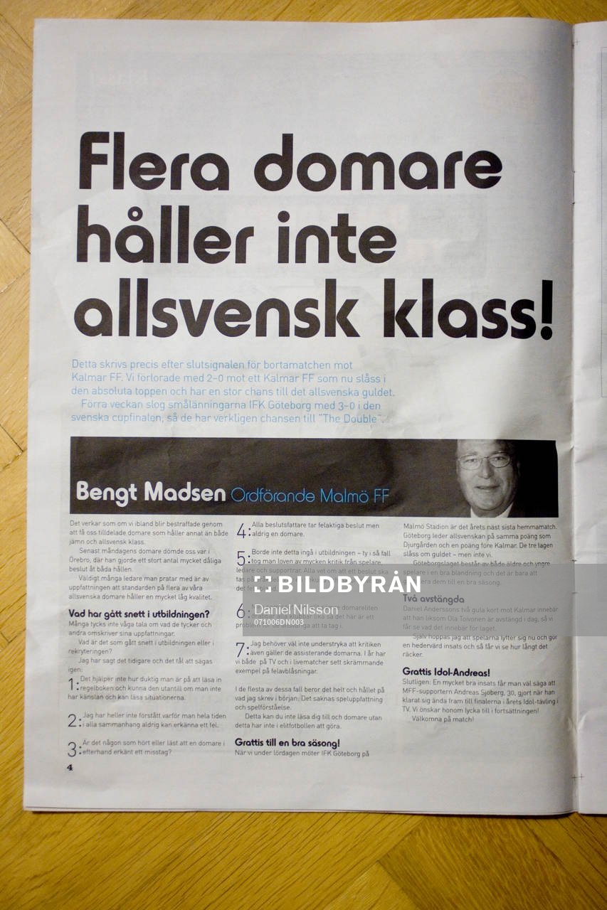 Bengt Madsen sågar domarna i programmet