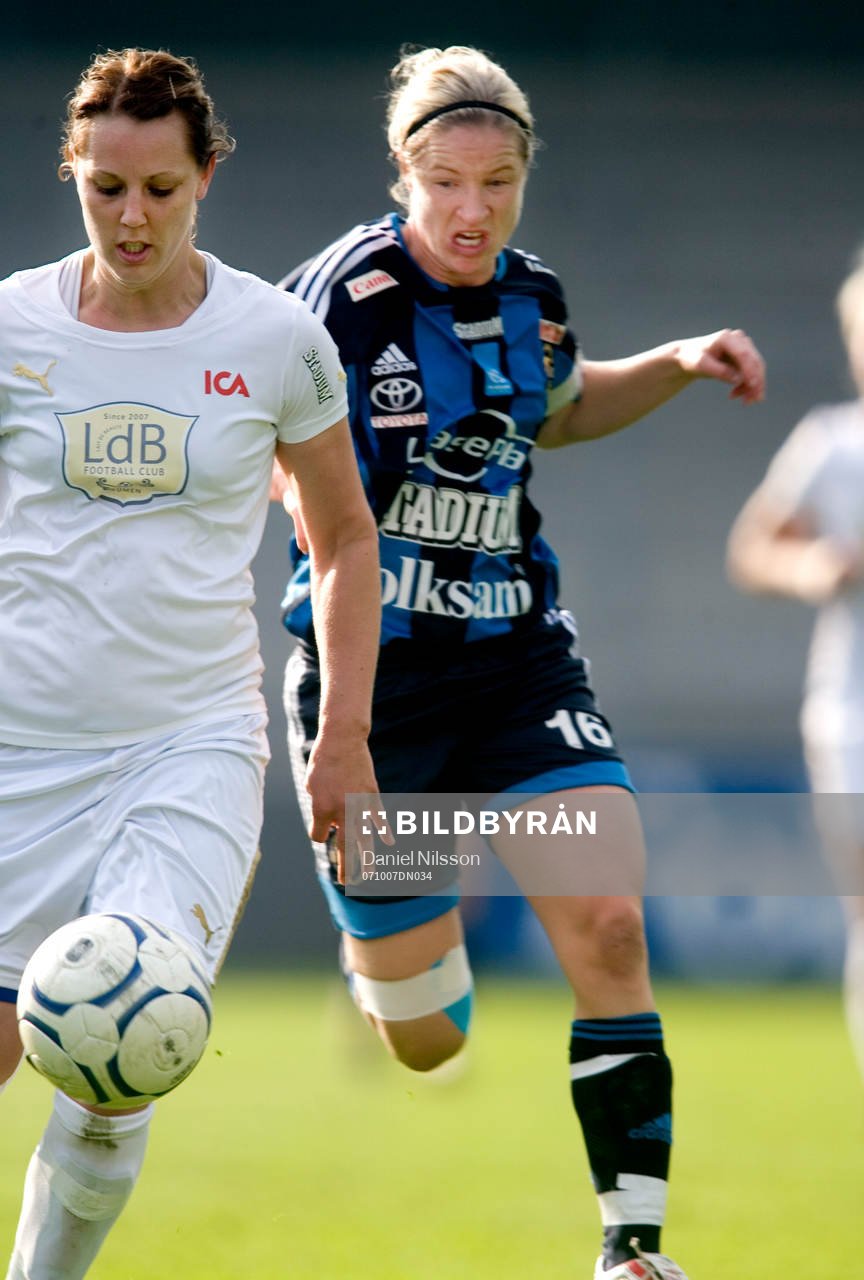 Victoria Svensson, Djurgården och Emma Wilhelmsson, Ldb