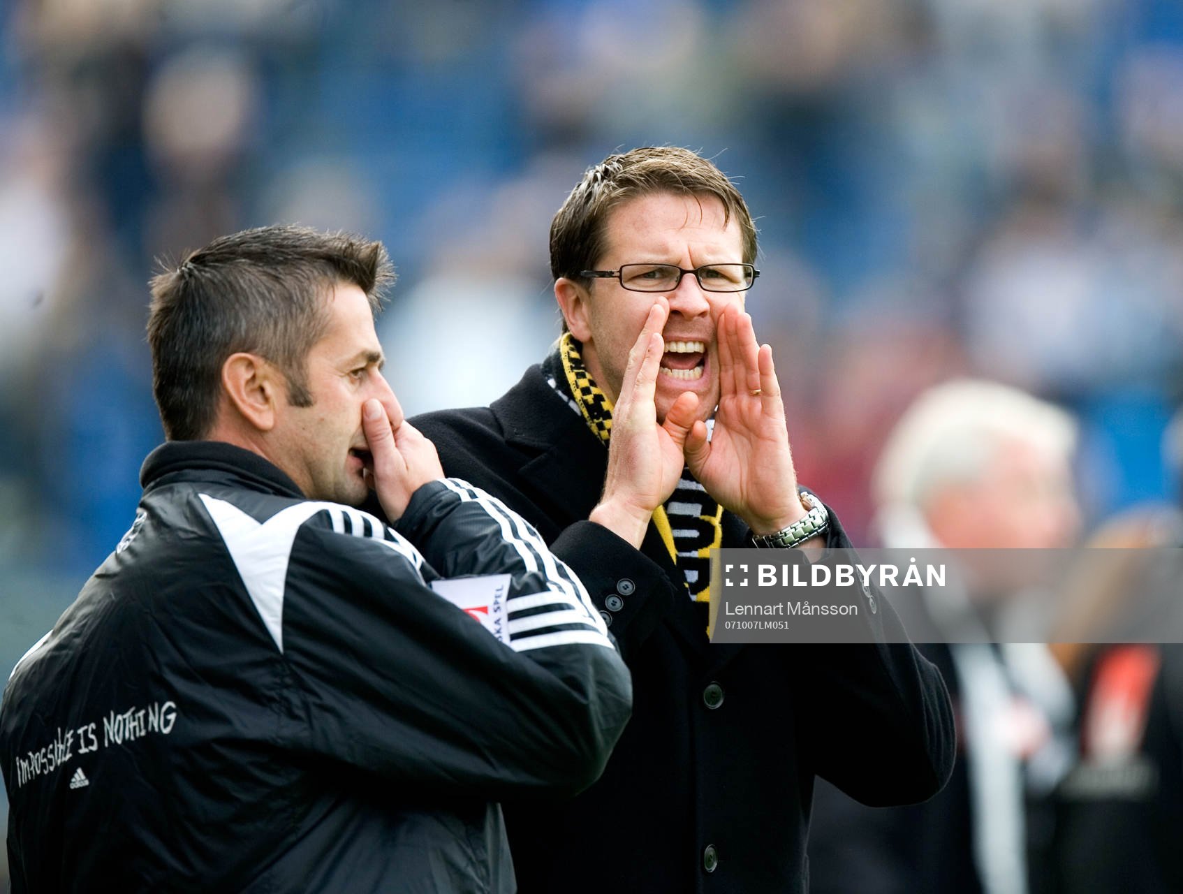 Nebojsa Novakovic och Rikard Norling, tränare, AIK