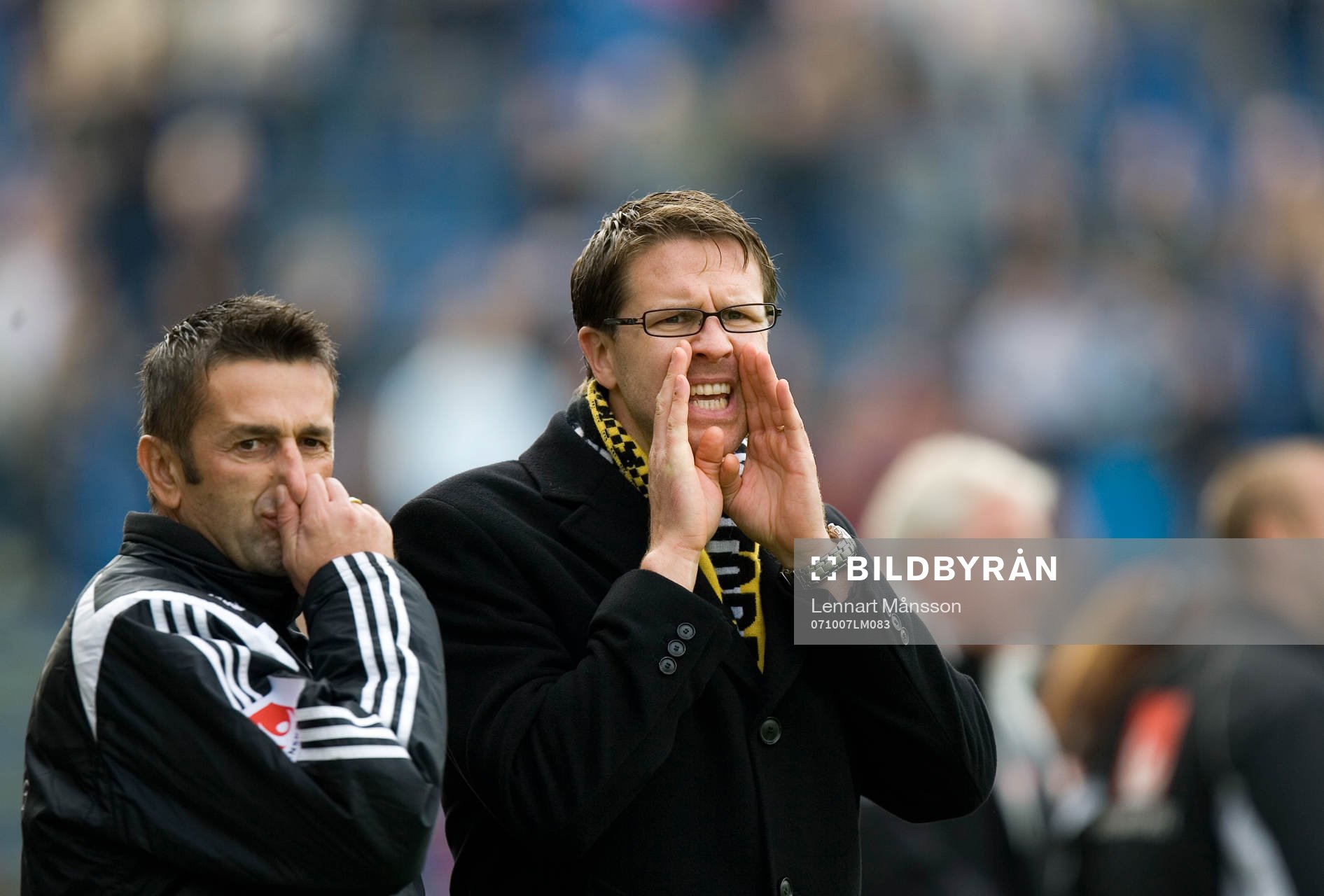 Rikard Norling och Nebojsa Novakovic, tränare, AIK.