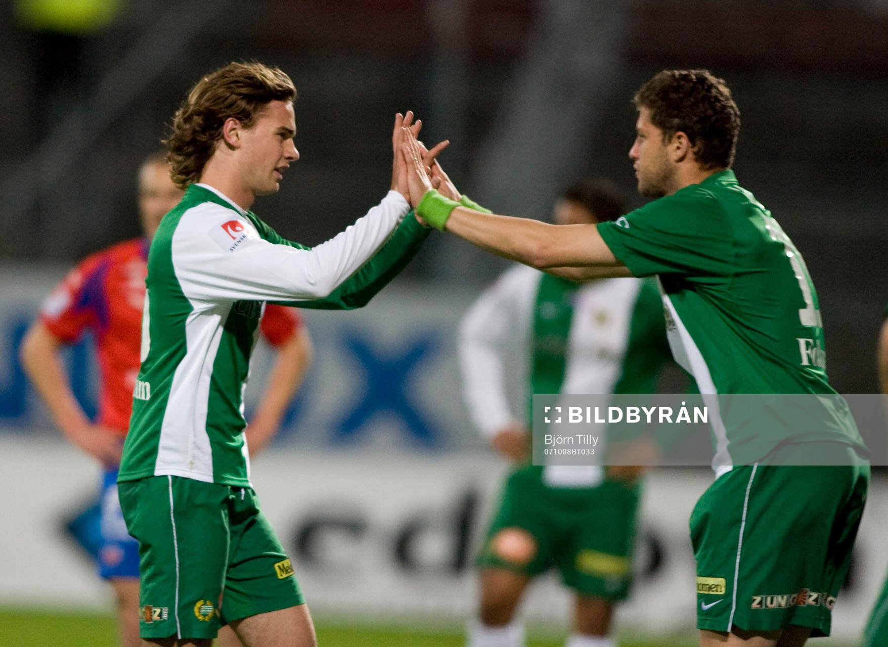 Simon Helg och Paulinho Guará, Hammarby