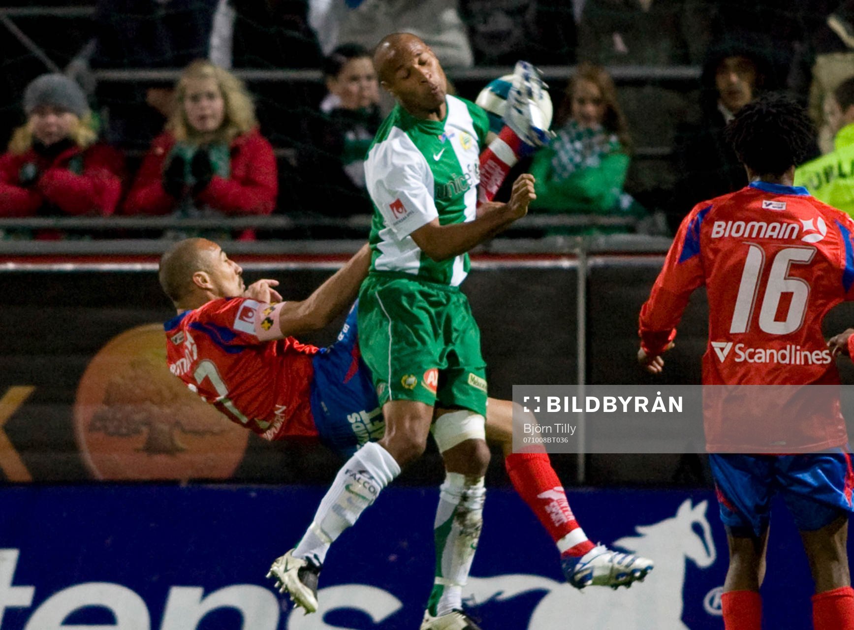 Henrik Larsson, Helsingborg, och Christian Traoré, Hammarby