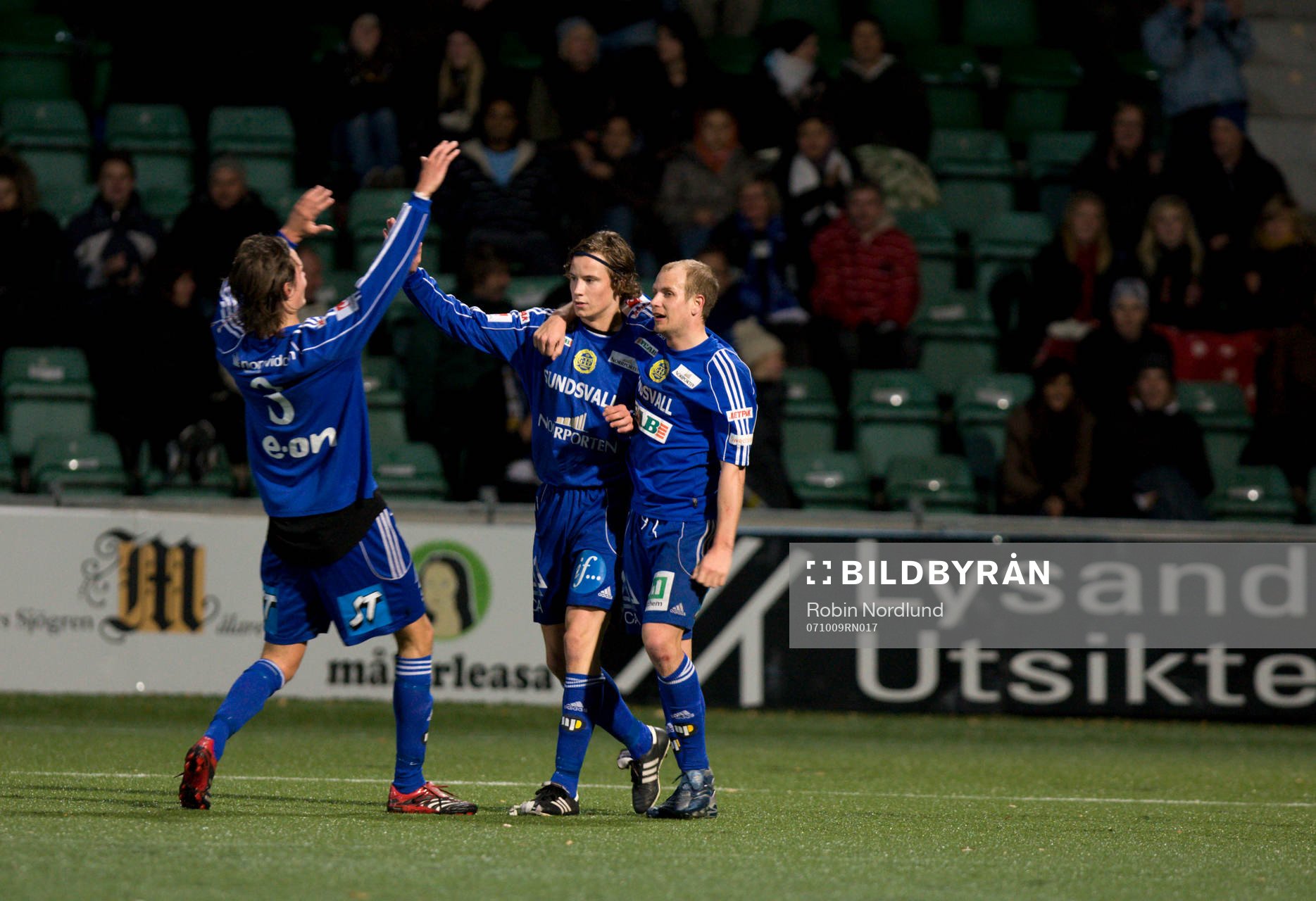 Linus Hallenius, Sundsvall, 2-0 jubel
