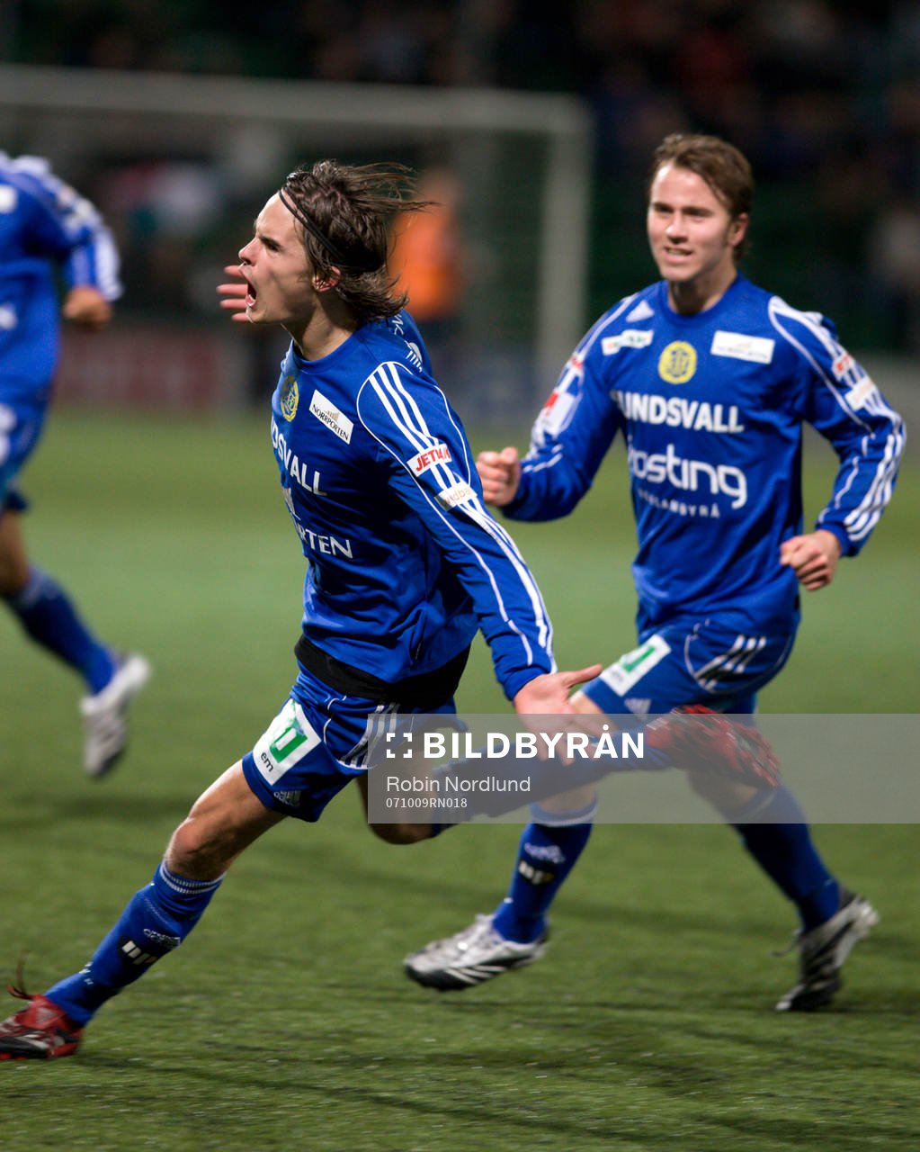 Mikael Lustig, Sundsvall gör 1-0, jubel