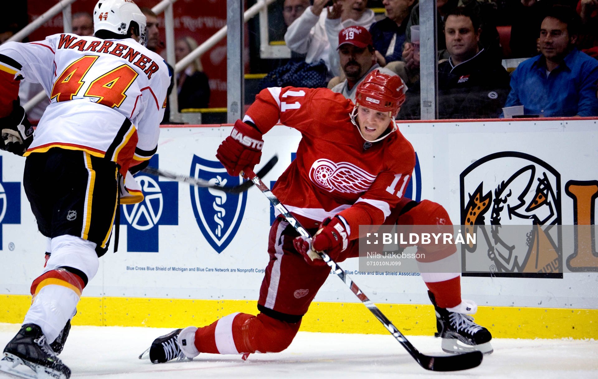 Dan Cleary, Detroit, blåöga