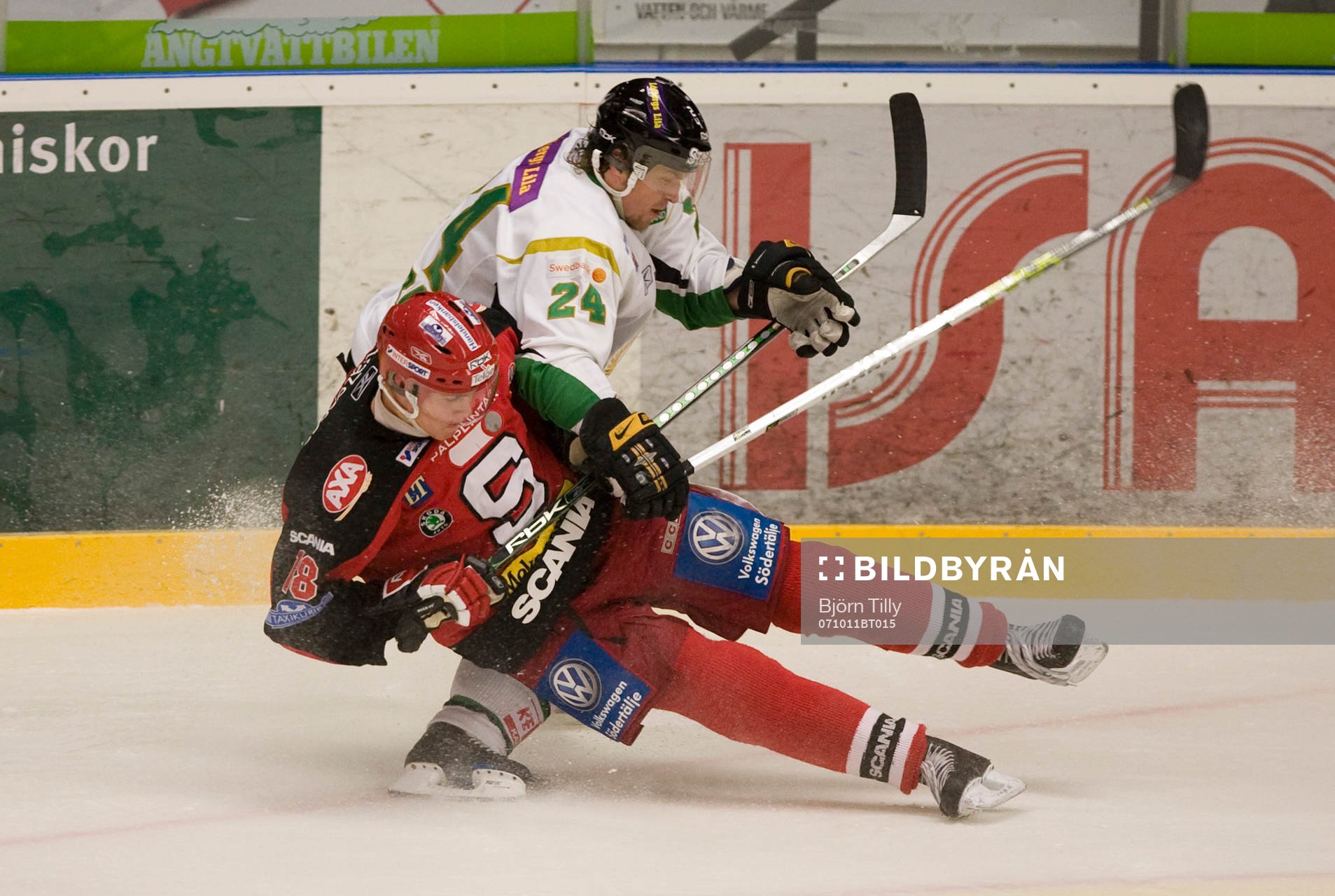 Jonas Frögren, Färjestad, och Linus Videll, Södertälje