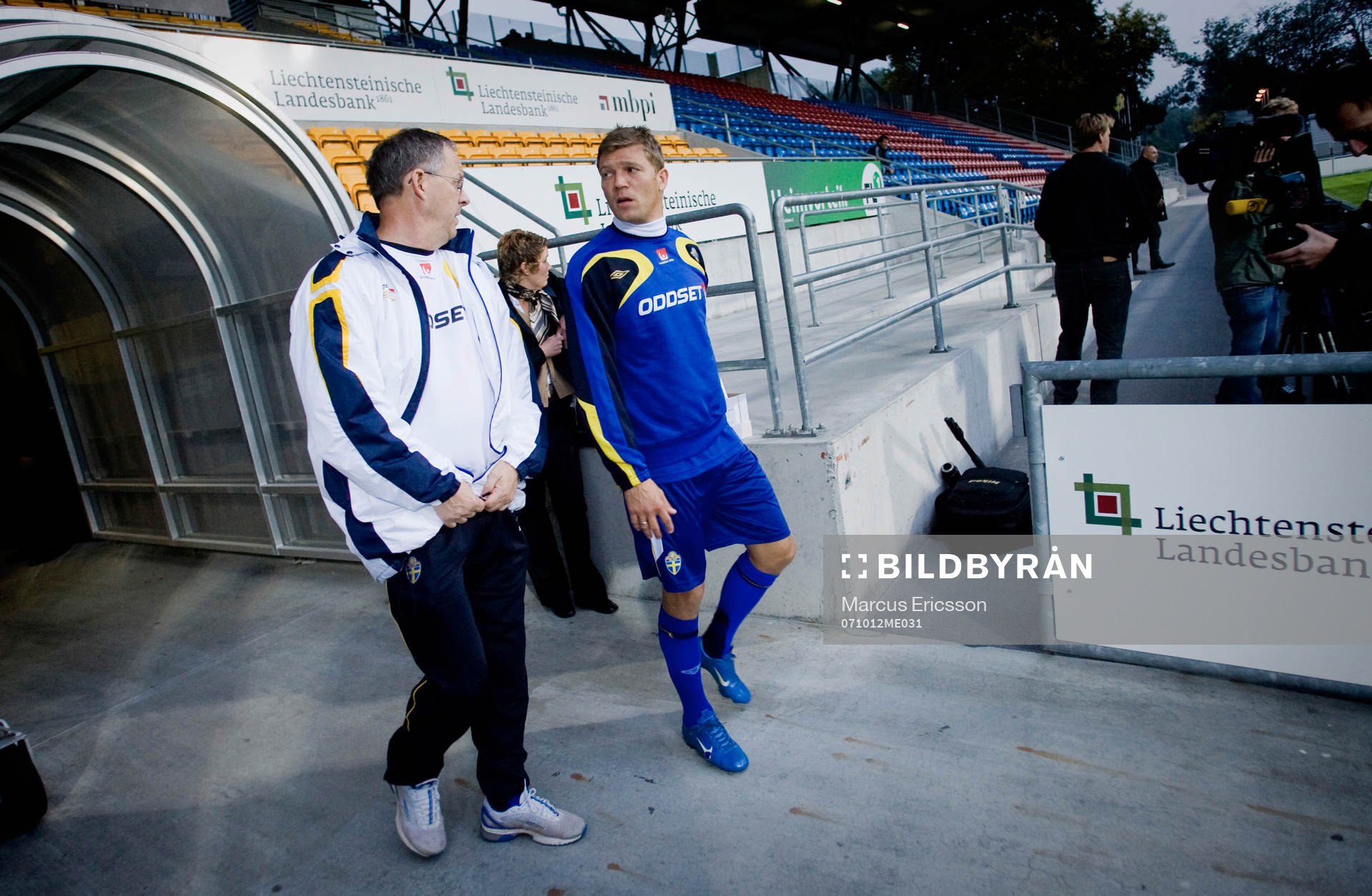 Lars Lagerbäck och Marcus Allbäck kliver inte på stadion
