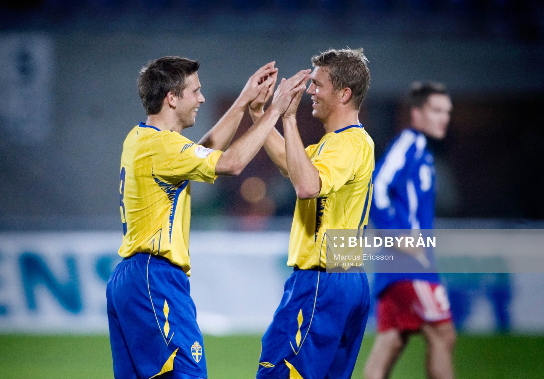 Anders Svensson och Marcus Allbäck jubel