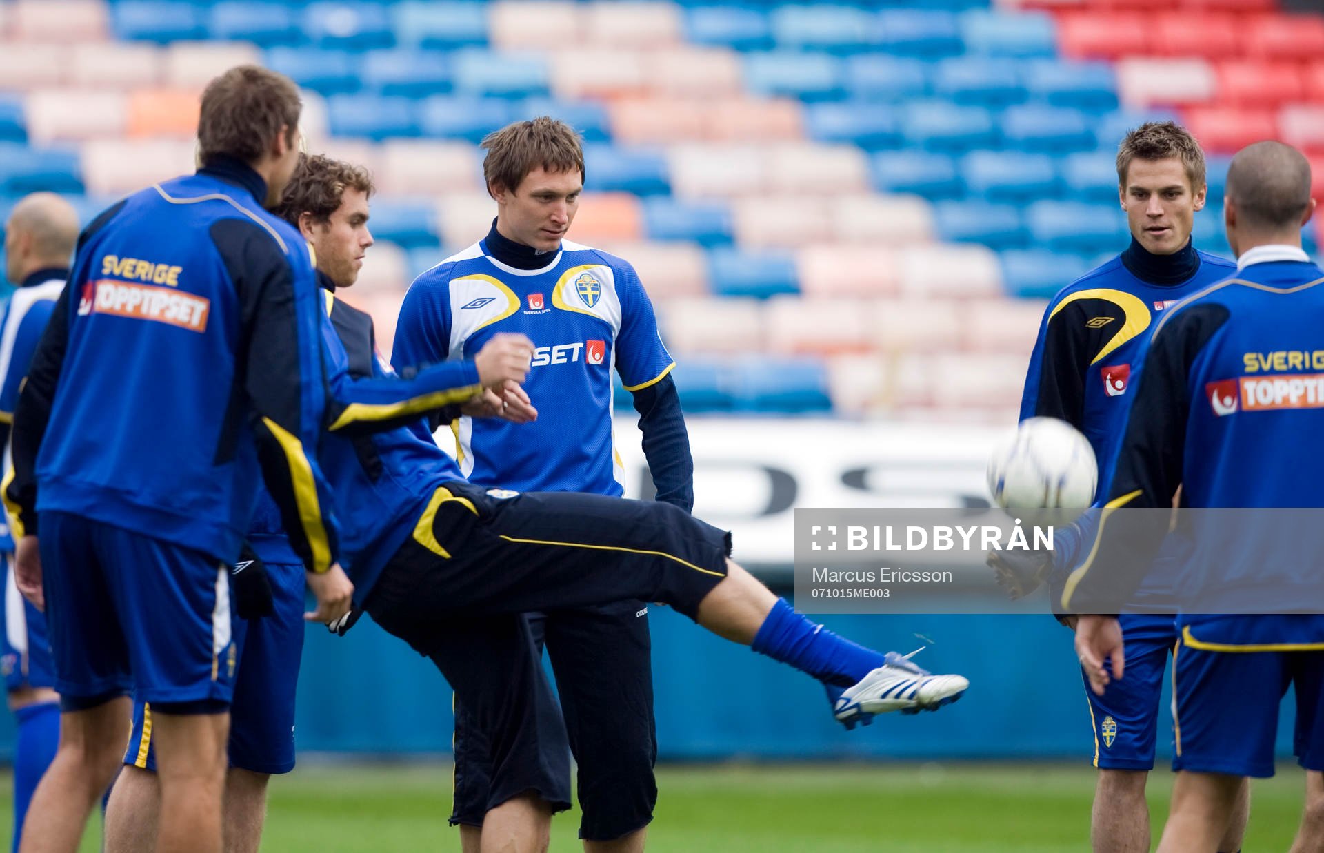 Johan Elmander, Kim Källström och Markus Rosenberg