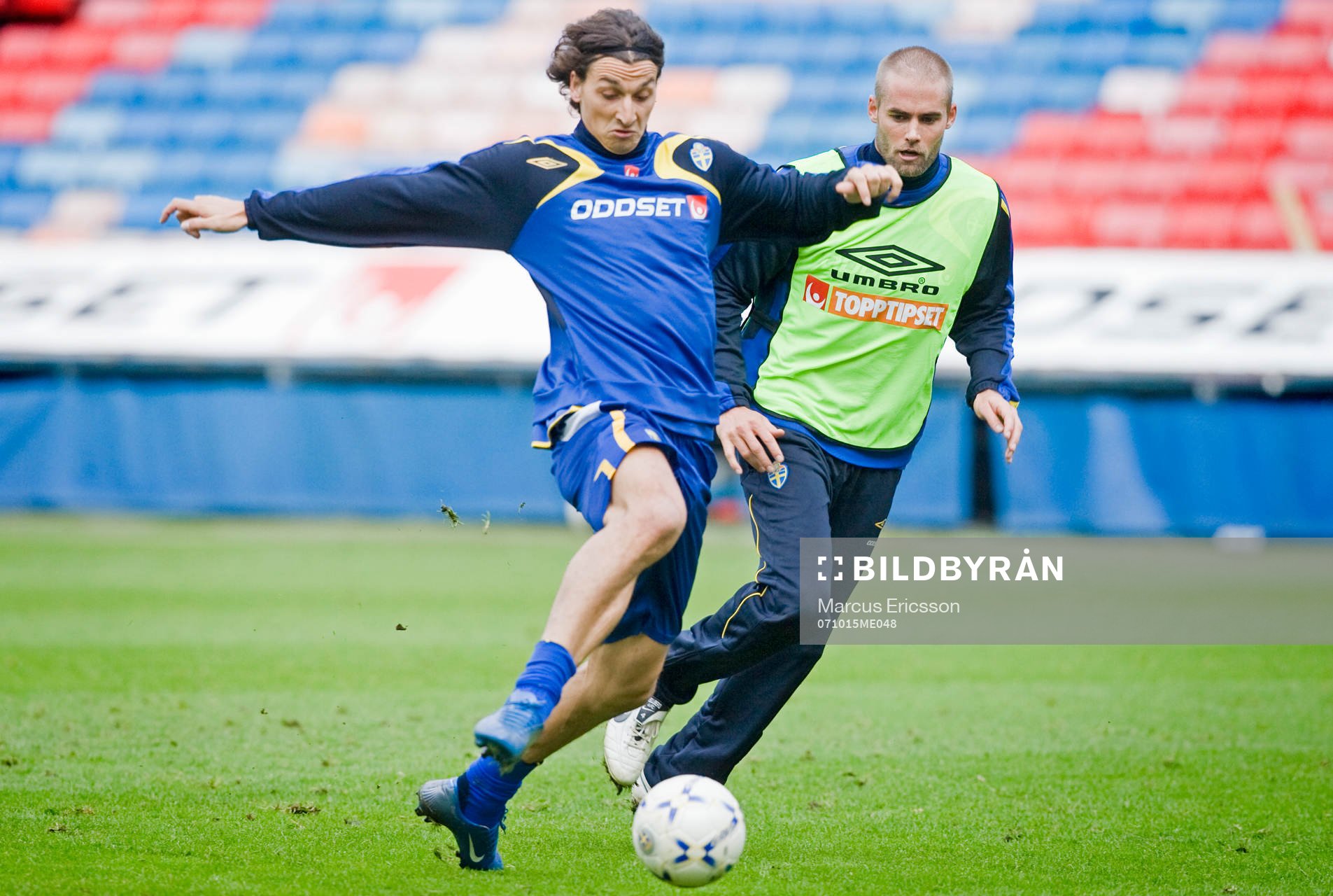 Zlatan Ibrahimovic och Olof Mellberg
