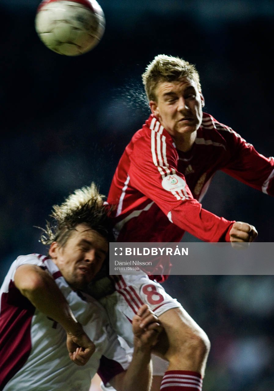 Nicklas Nendtner, Danmark och Dzintars Zirnis, Lettland