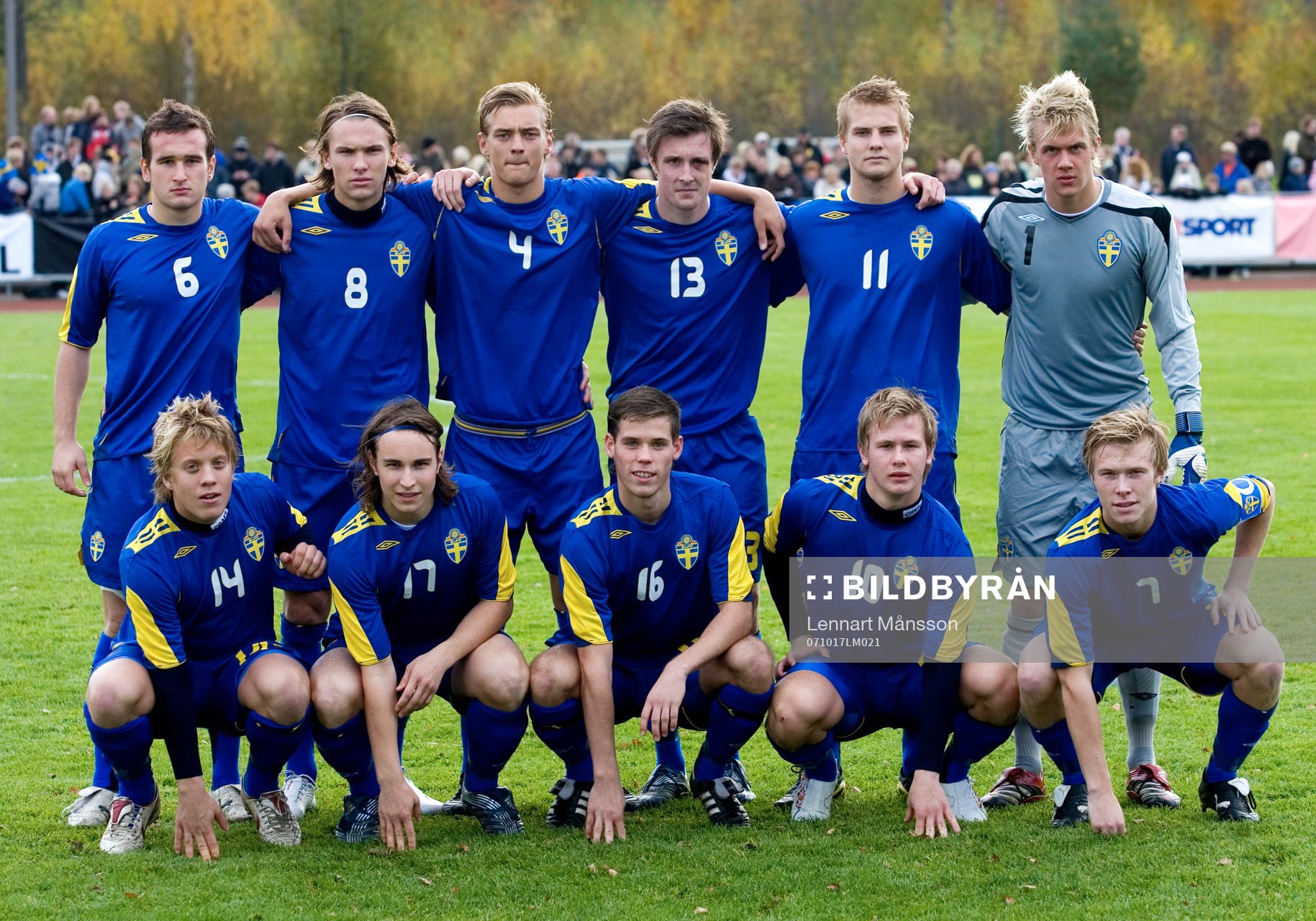 Fotboll, P18, EM-kval, Sverige, Lagbild