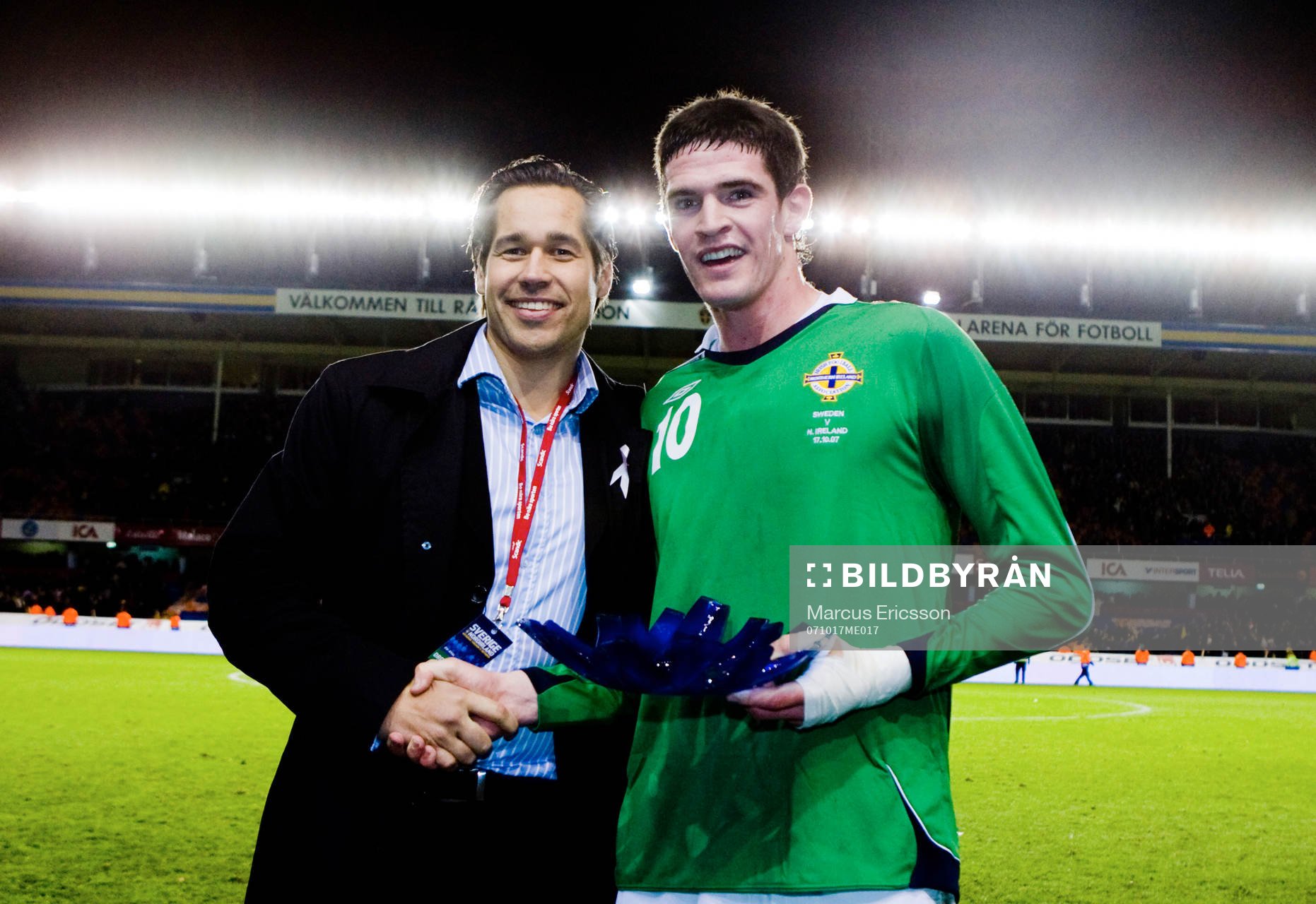 Matchens Lirare Kyle Lafferty, Nordirland