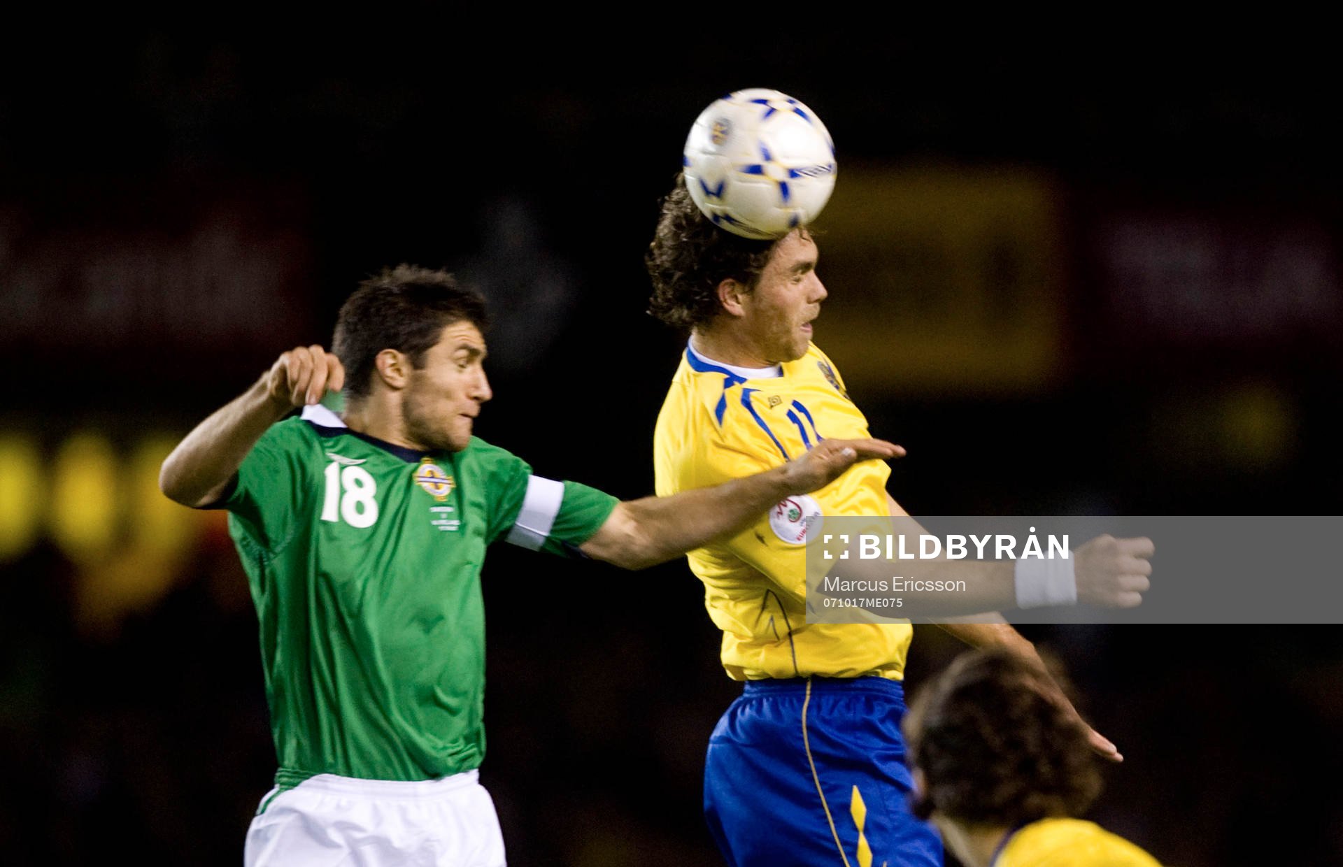 Johan Elmander och Aaron Hughes
