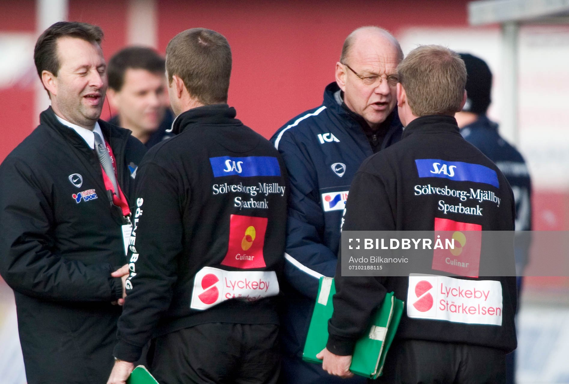  Göran Hagberg, tränare, Öster, Thomas Andersson-Borstam, tränare, Mjällby