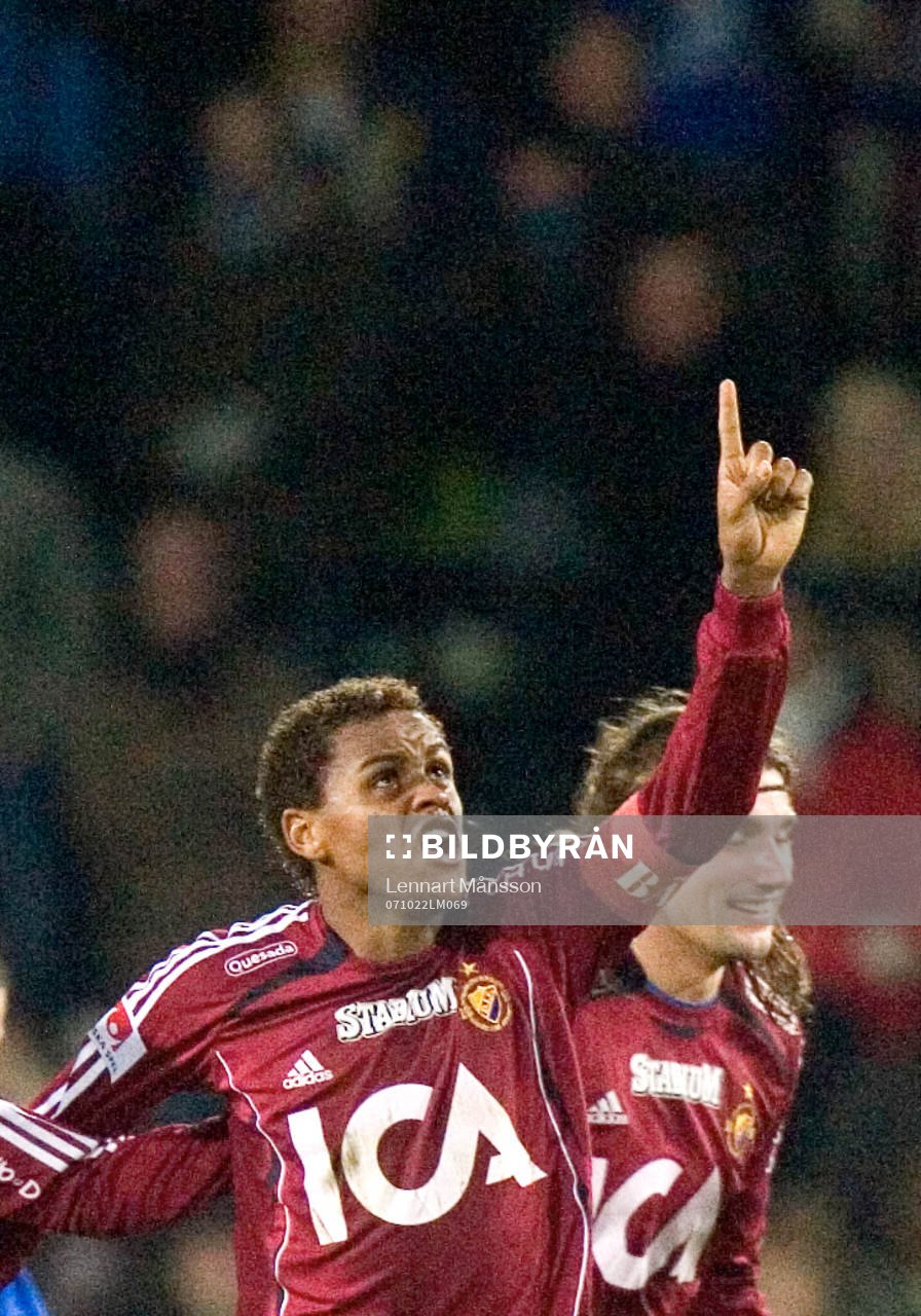 Fotboll, allsvenskan, Halmstad - Djurgården: 1-2, Thiago Quirino.