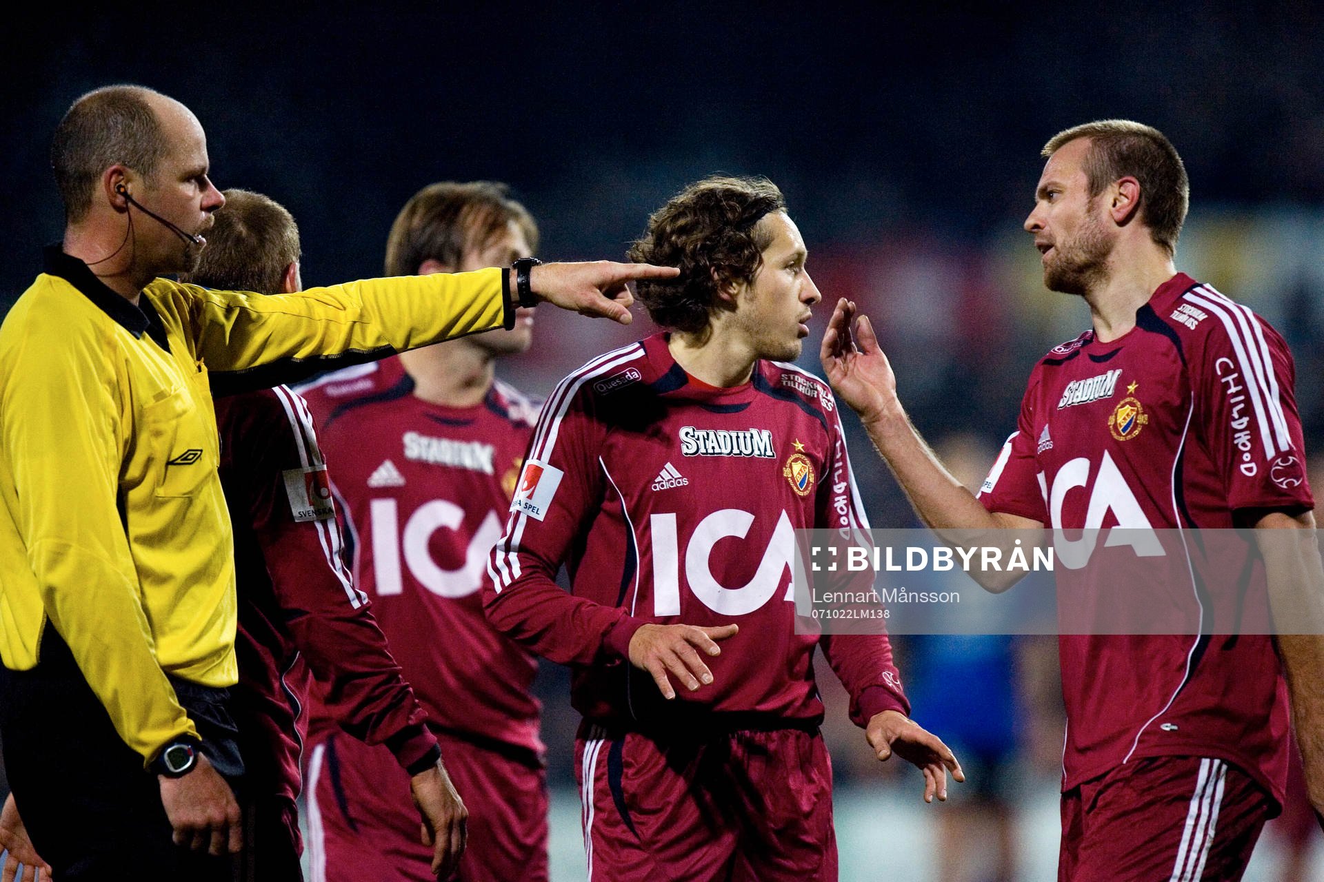 Martin Hansson, domare och Mattias Jonson, Djurgården