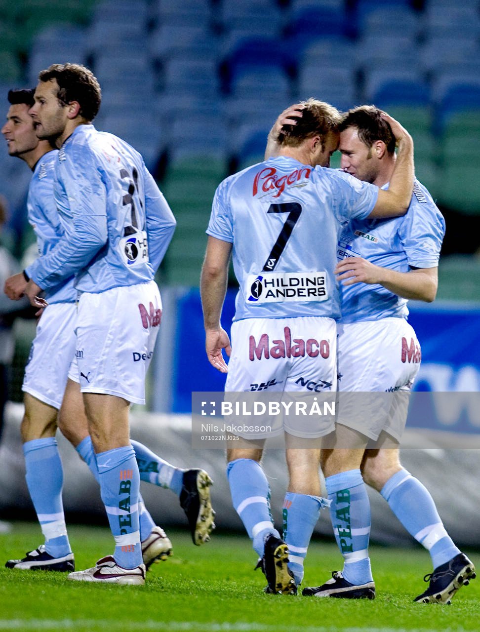Anders Andersson, Niklas Skoog, Malmö FF, jubel
