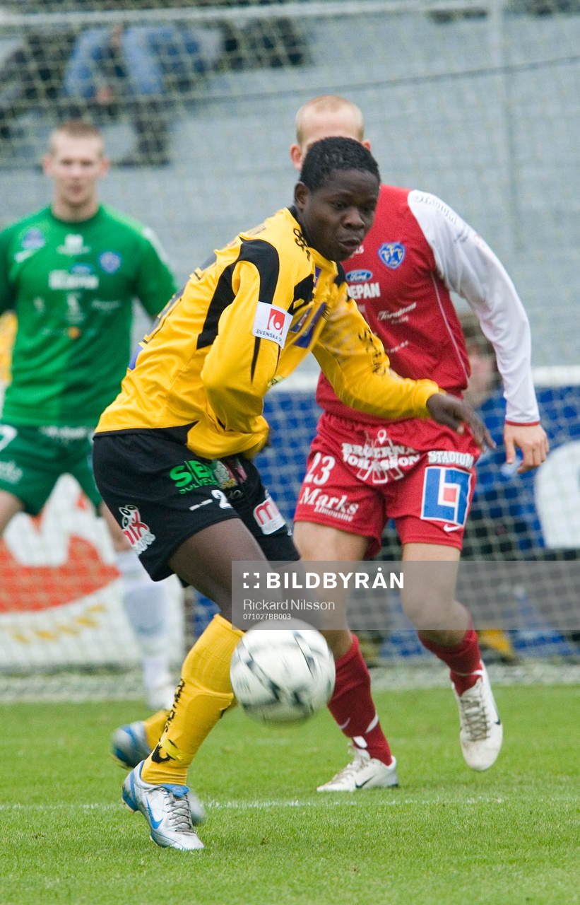 Fotboll, Superettan, Mjällby - Falkenberg Patrik Osiako