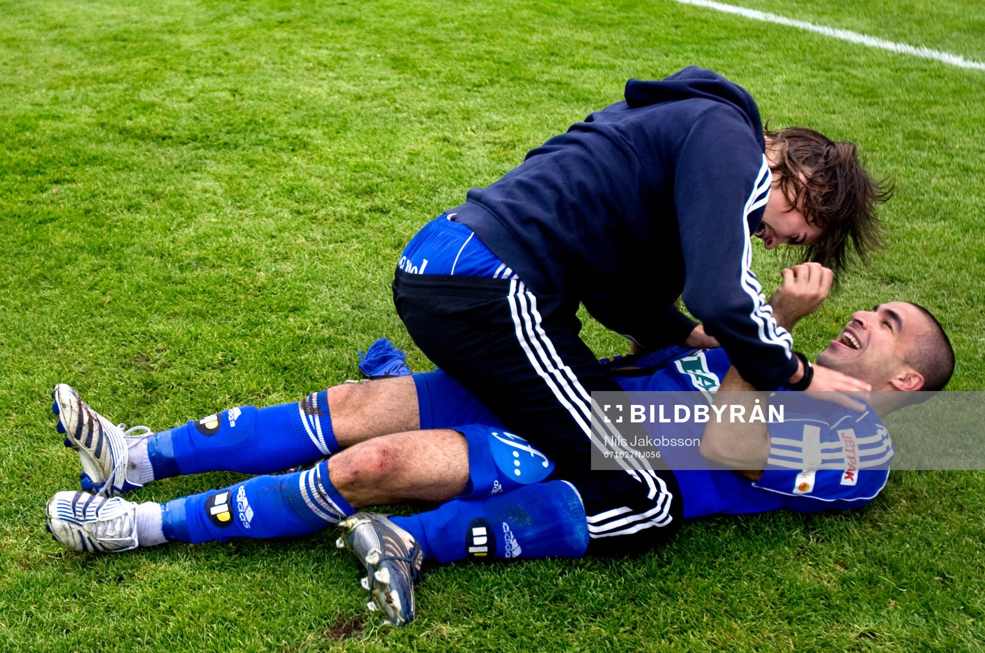 Mikael Lustig, Erkan Saglik, Sundsvall, jubel